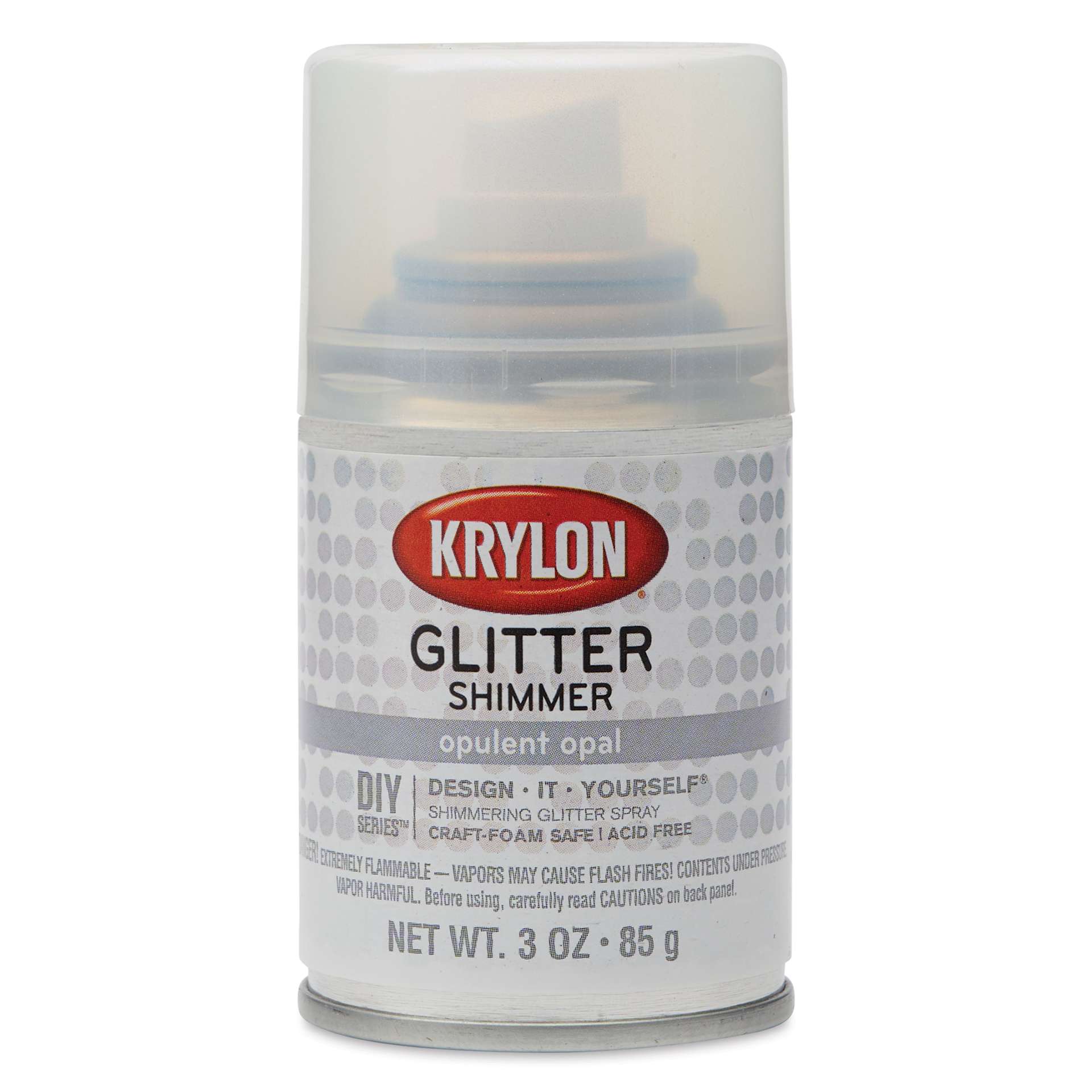 Krylon Glitter Spray Paint - Opulent Opal, 3 oz Can, front of can