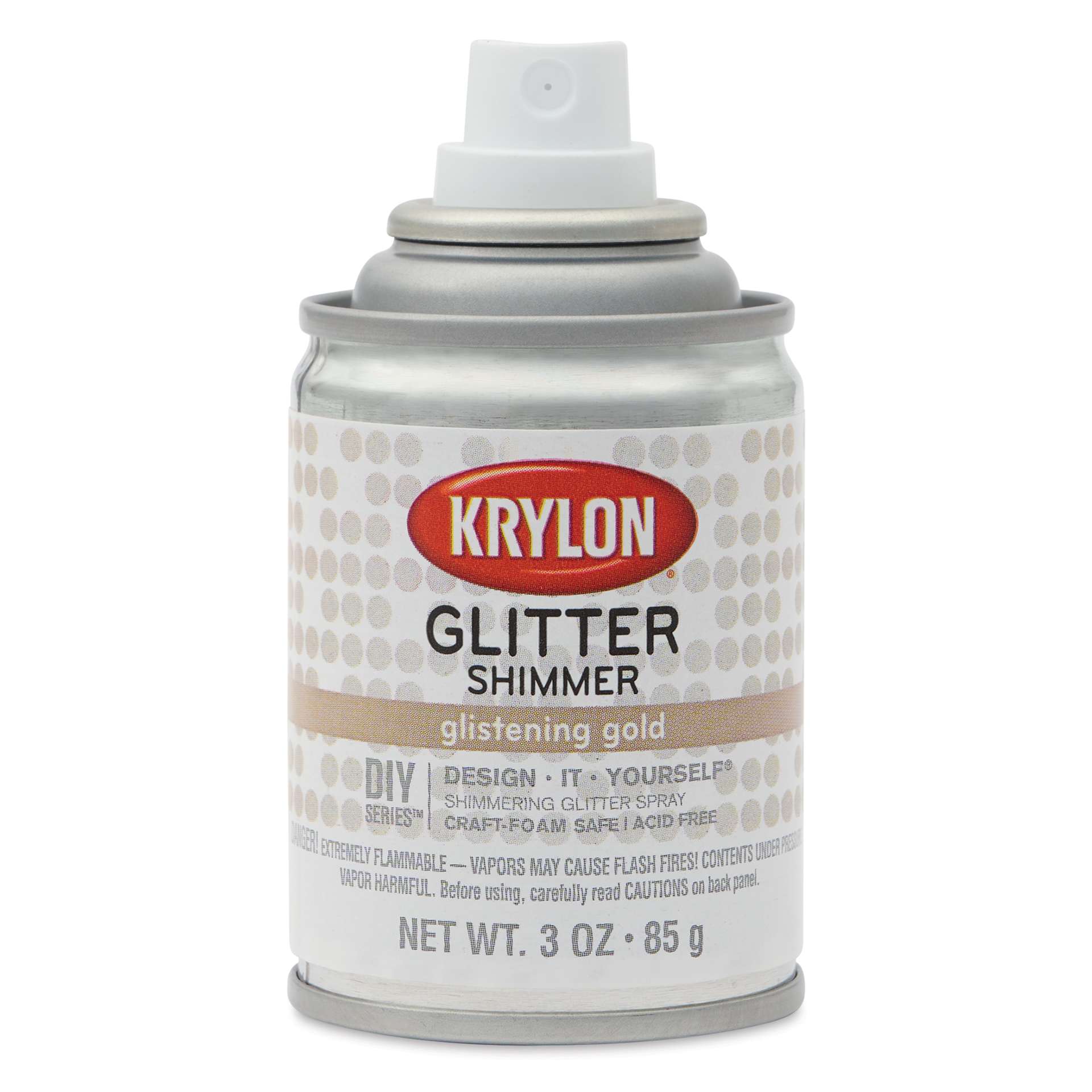Krylon Glitter Spray Paint - Glistening Gold, 3 oz Can