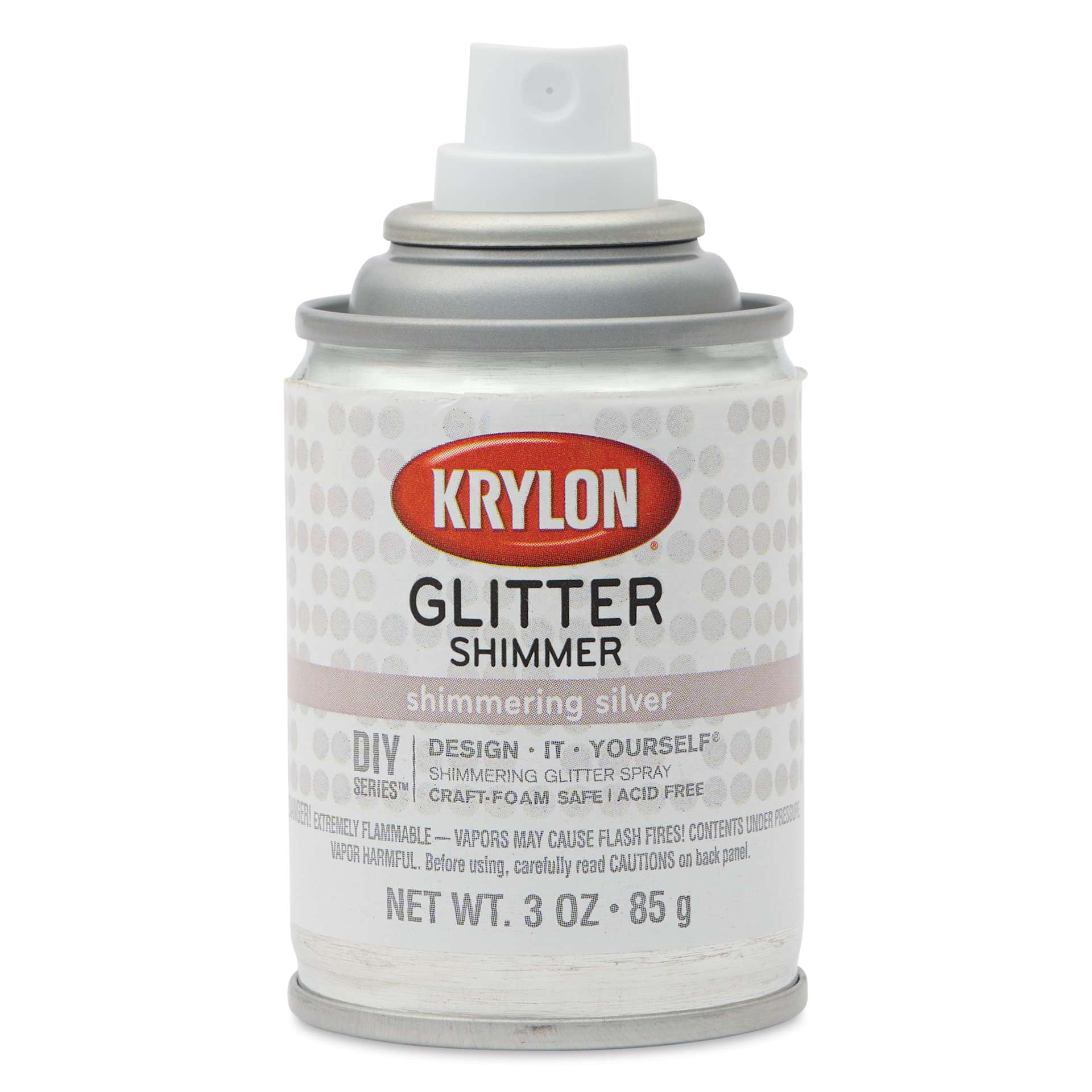 Krylon Glitter Spray Paint - Shimmering Silver, 3 oz Can