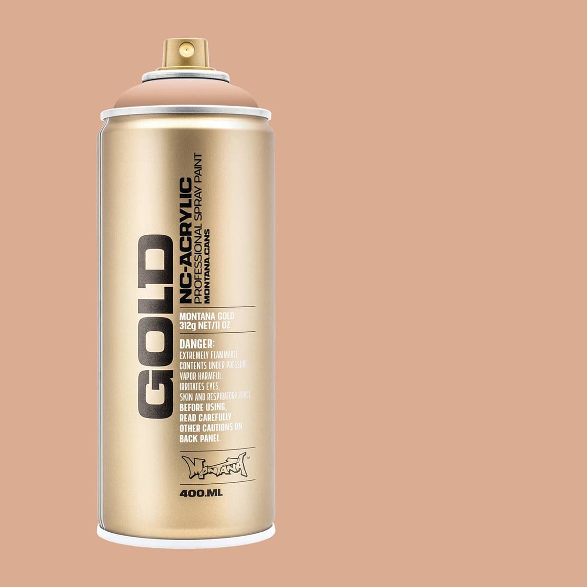 Montana Gold Acrylic Professional Spray Paint - Make-up, 400 ml (Spray can with color swatch)