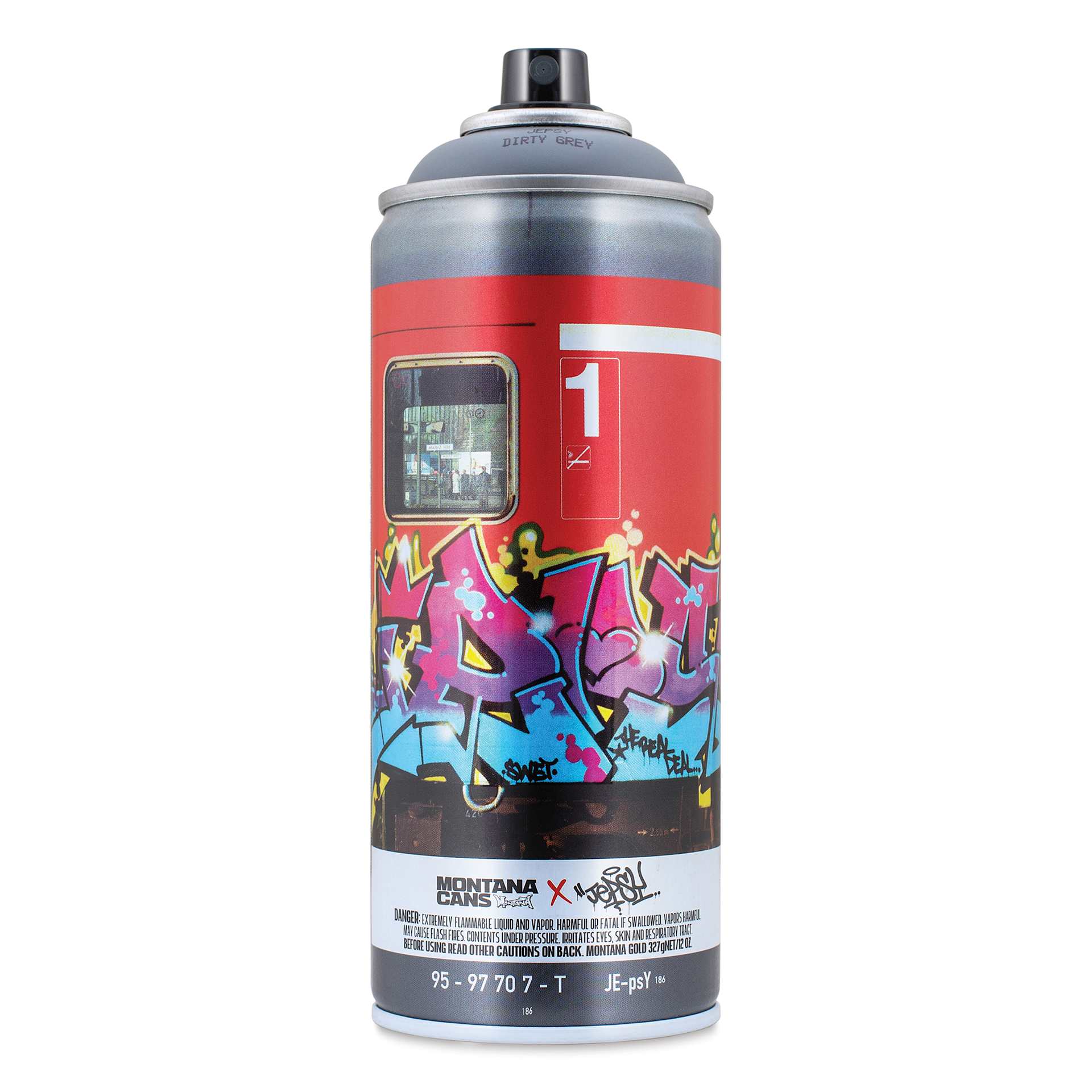 Montana Gold Acrylic Professional Spray Paint - Dirty Grey, Jepsy, 400 ml can