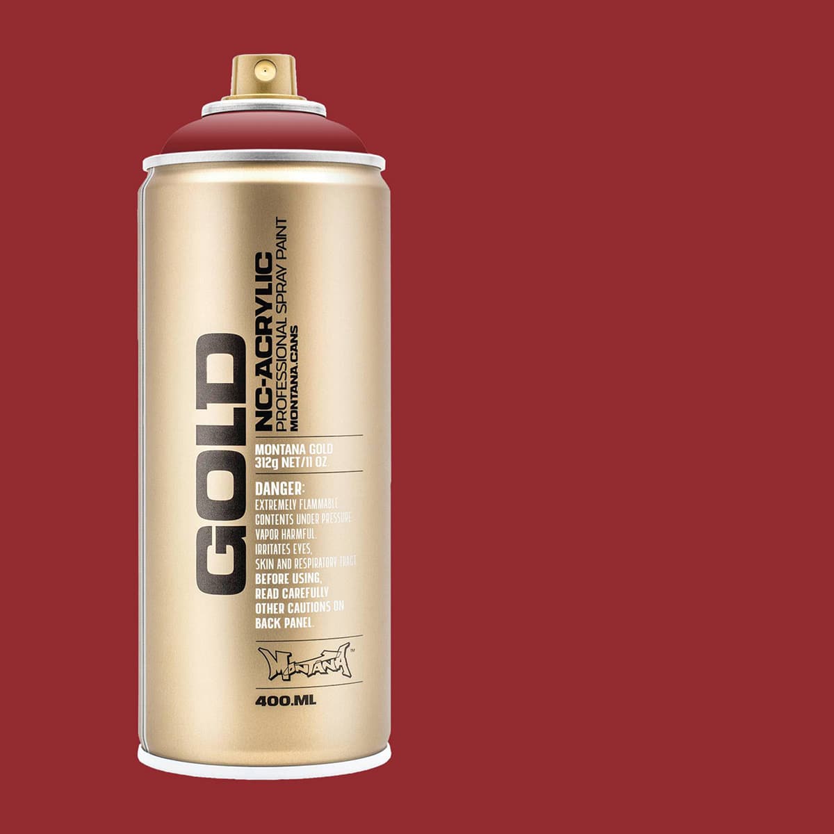 Montana Gold Acrylic Professional Spray Paint - Rusto Coat, 400 ml (Spray can with color swatch)