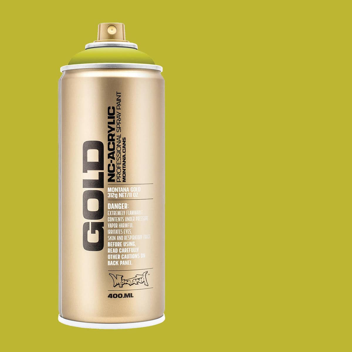Montana Gold Acrylic Professional Spray Paint - Pepperoni Mild, 400 ml (Spray can with color swatch)
