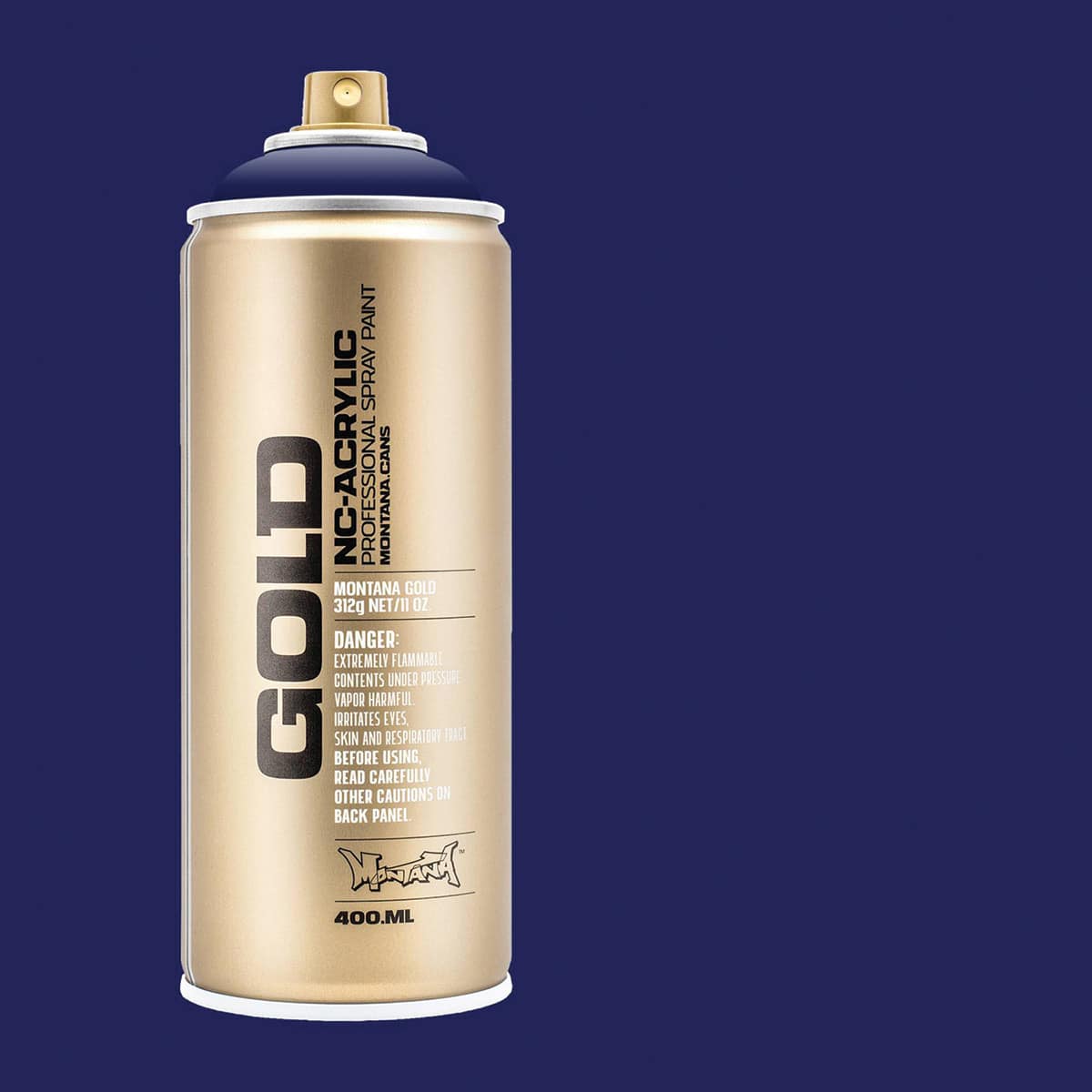 Montana Gold Acrylic Professional Spray Paint - Louie Lilac, 400 ml (Spray can with color swatch)