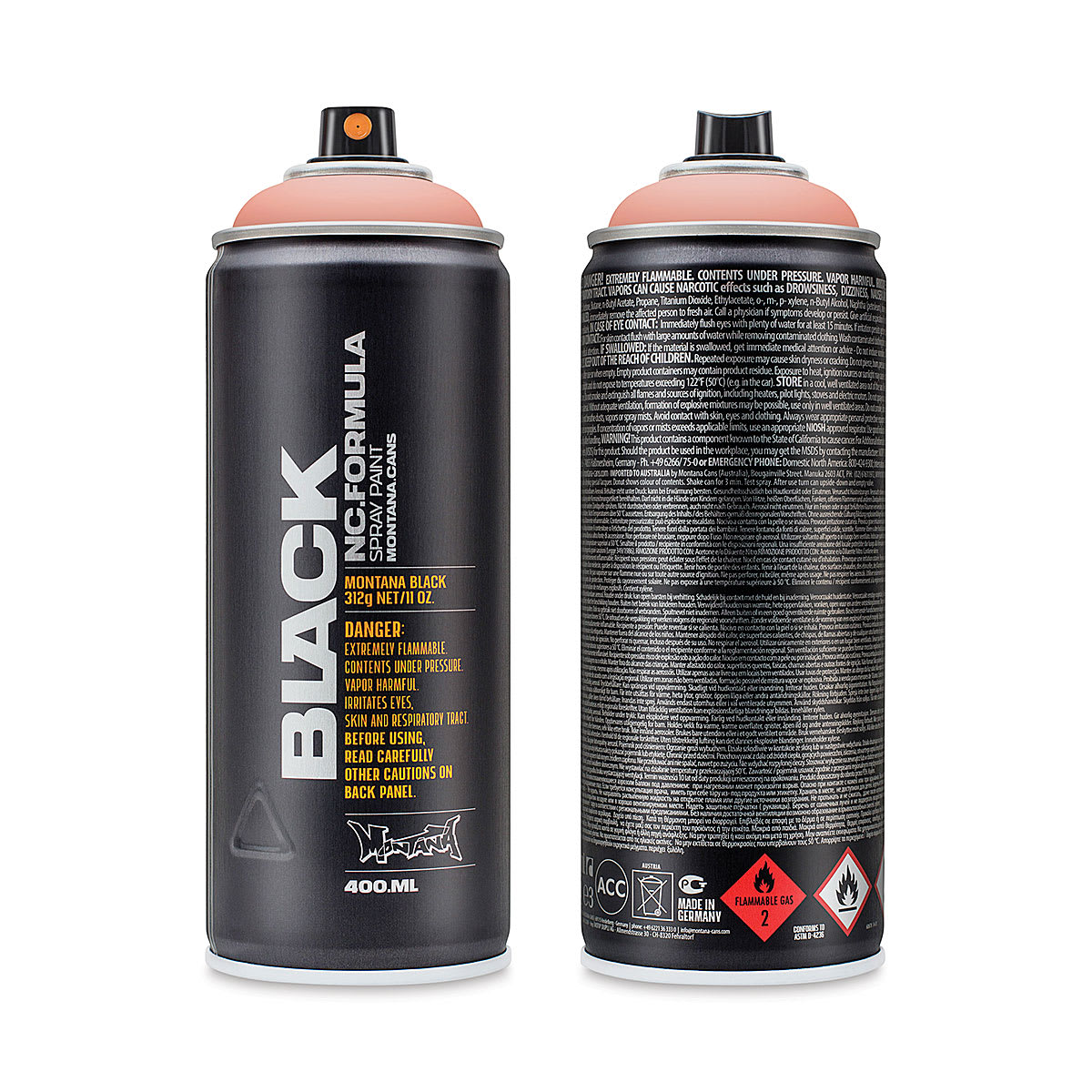 Montana Black Spray Paint - Mr. Crab, 400 ml can