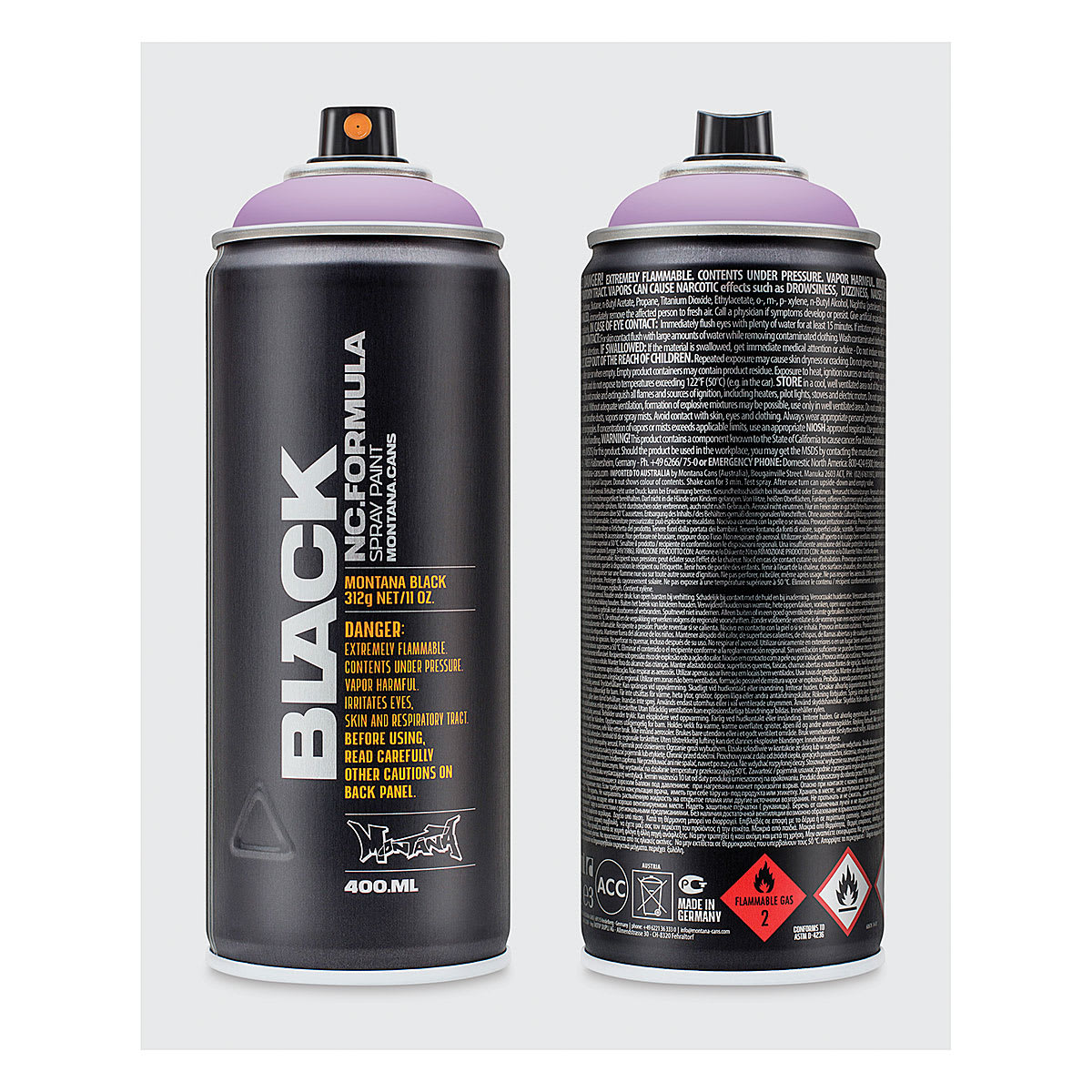 Montana Black Spray Paint - Ms. Jackson, 400 ml can