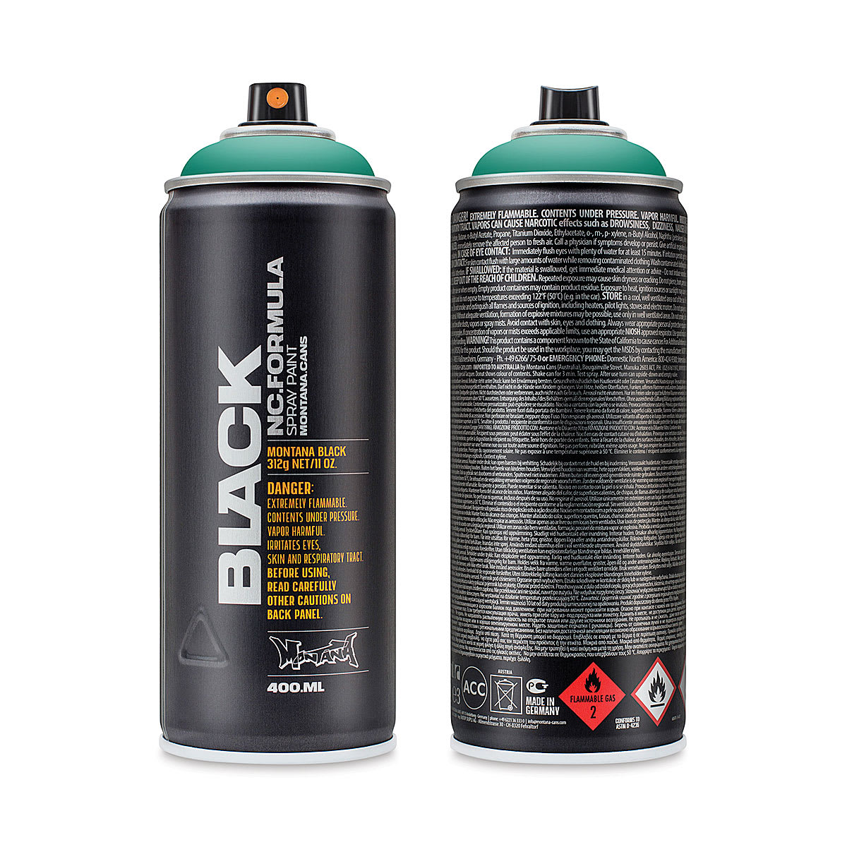 Montana Black Spray Paint - Atlantis, 400 ml can