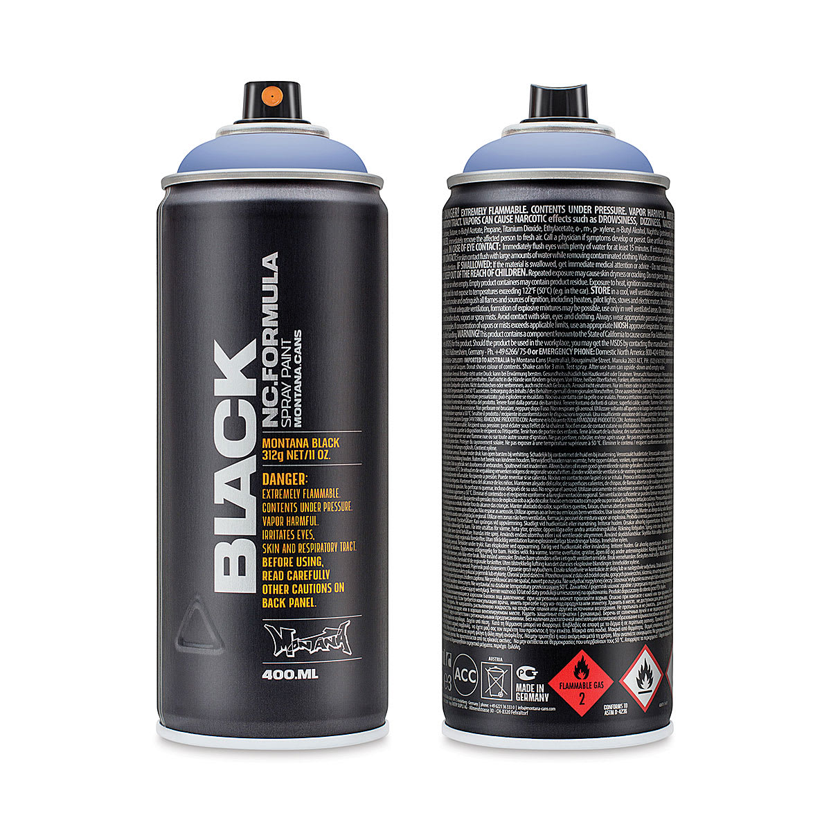 Montana Black Spray Paint - Waltraut, 400 ml can
