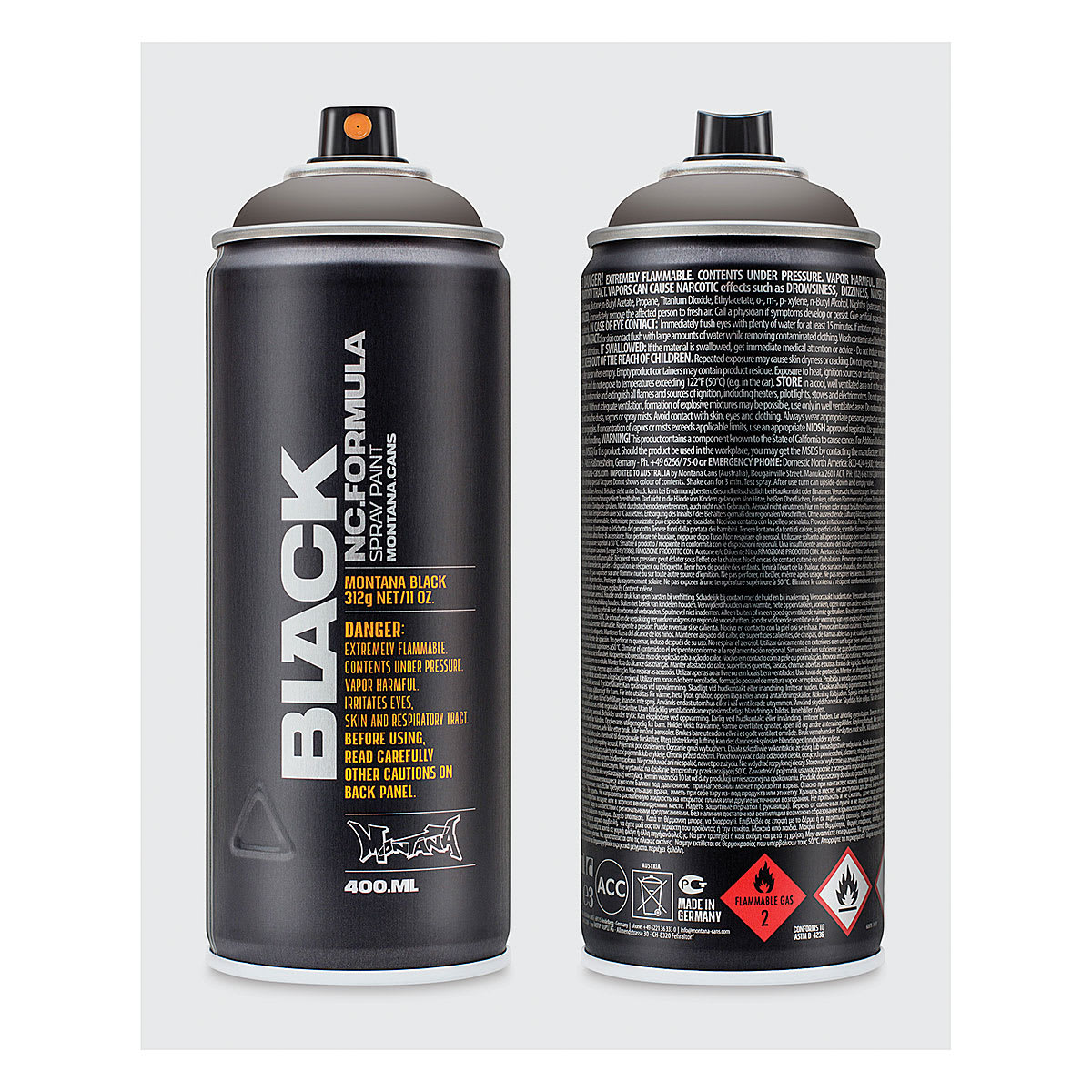 Montana Black Spray Paint - Ant, 400 ml can