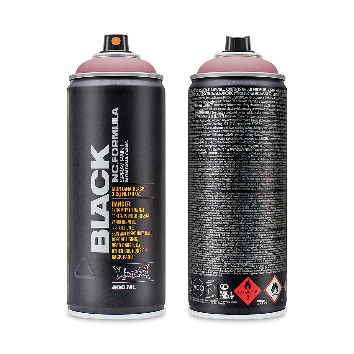 Montana Black Spray Paint - Plum, 400 ml can