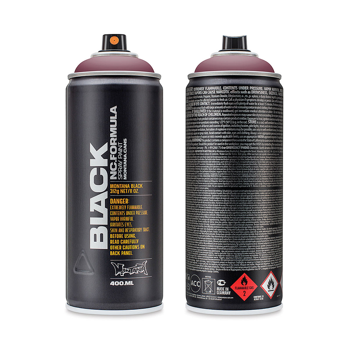 Montana Black Spray Paint - Amethyst, 400 ml can