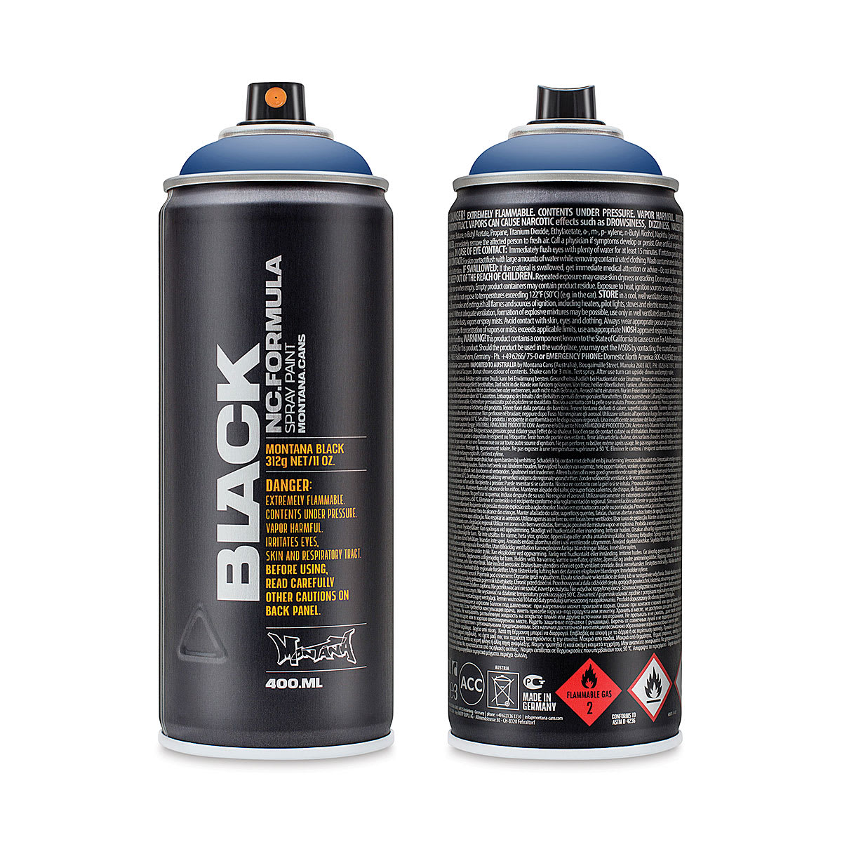 Montana Black Spray Paint - Sorrento Blue, 400 ml can