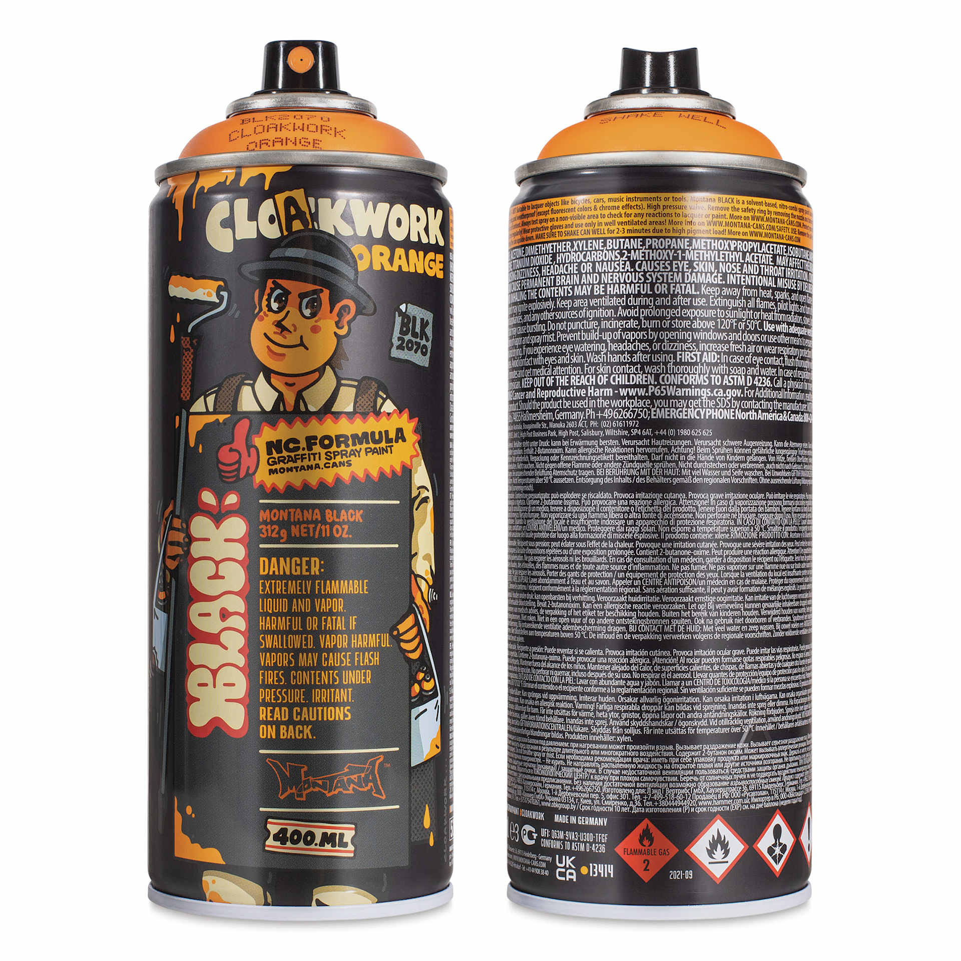 Montana Black Artist Series Spray Paint, Cloakwork
