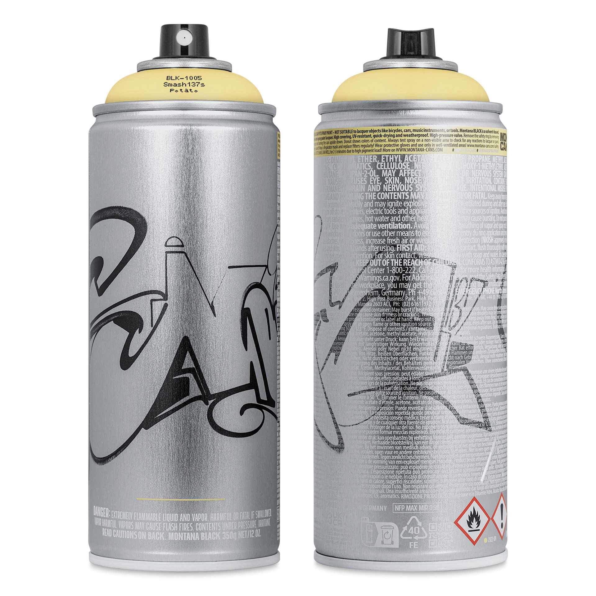 Montana Black Spray Paint - Smash137's Potato, 400 ml can, Limited Edition