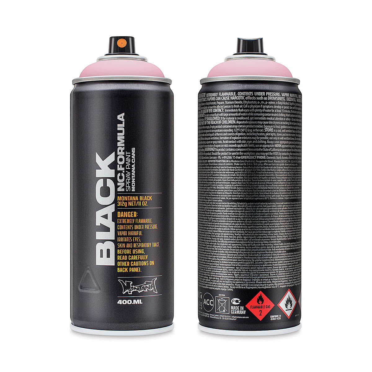 Montana Black Spray Paint - Miss Piggy, 400 ml can
