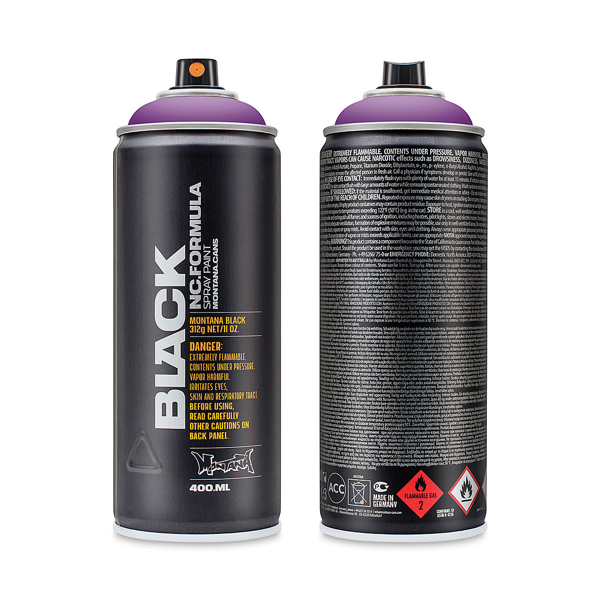 Montana Black Spray Paint - Pimp Violet, 400 ml can