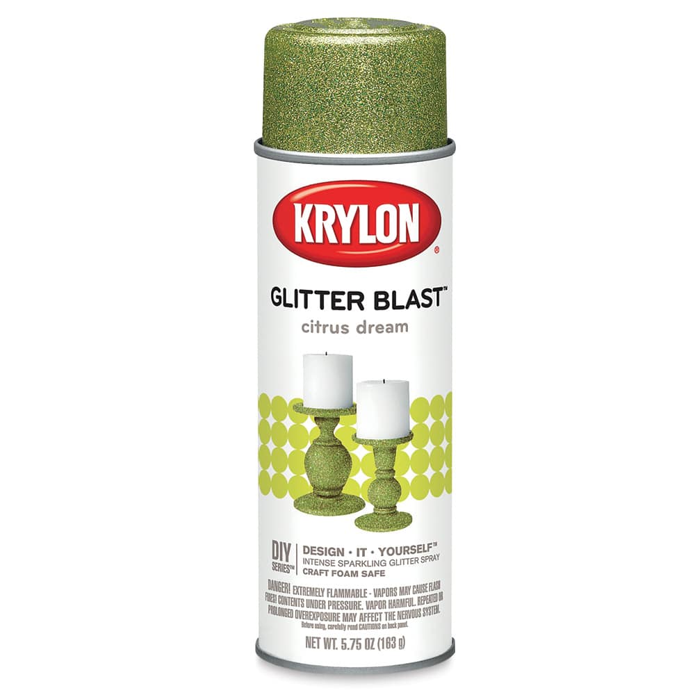 Krylon Glitter Blast Spray Paints - Front of Citrus Dream Can