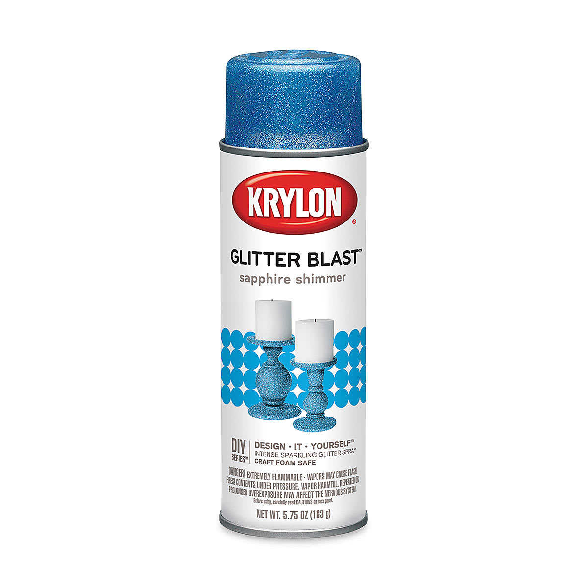 Krylon Glitter Blast Spray Paint - Sapphire Shimmer, 5.75 oz can