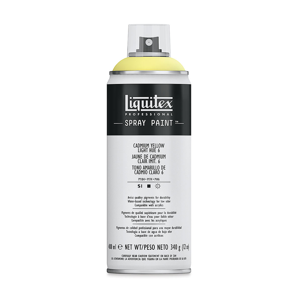 Liquitex Professional Spray Paint - Cadmium Yellow Light Hue 6, 400 ml can