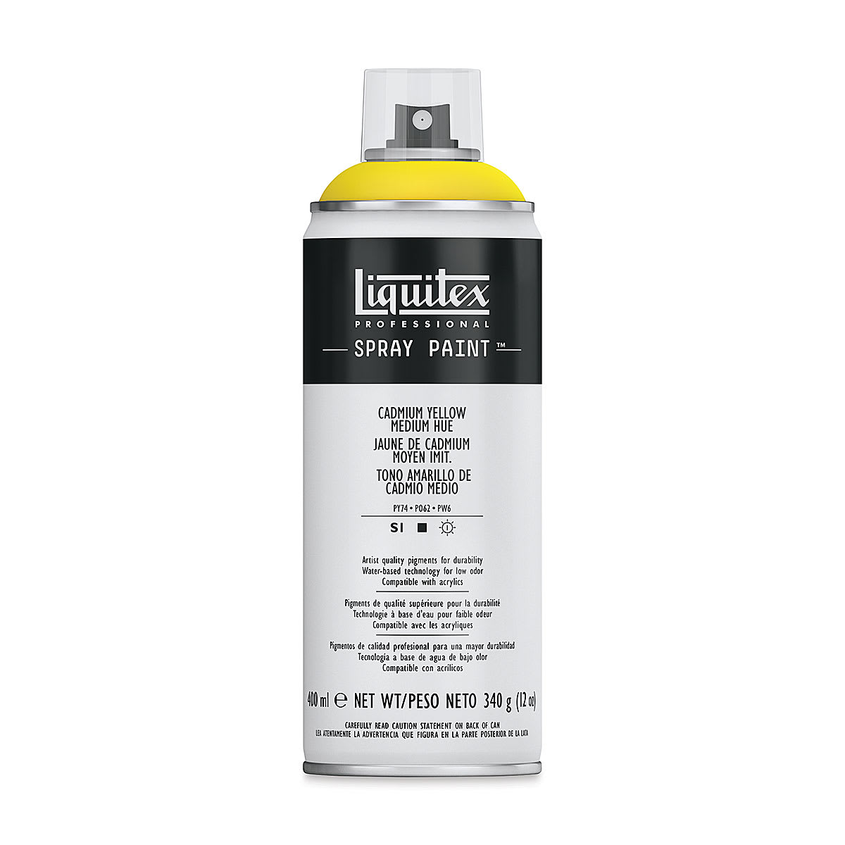 Liquitex Professional Spray Paint - Cadmium Yellow Medium Hue, 400 ml can