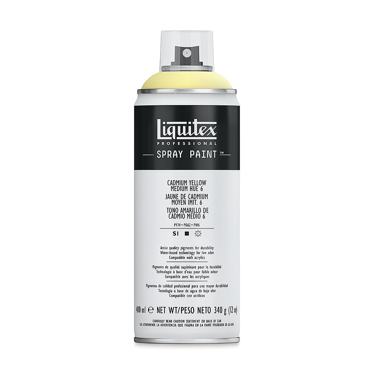 Liquitex Professional Spray Paint - Cadmium Yellow Medium Hue 6, 400 ml can