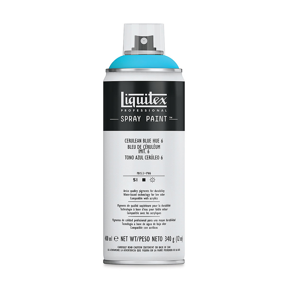 Liquitex Professional Spray Paint - Cerulean Blue Hue 6, 400 ml can