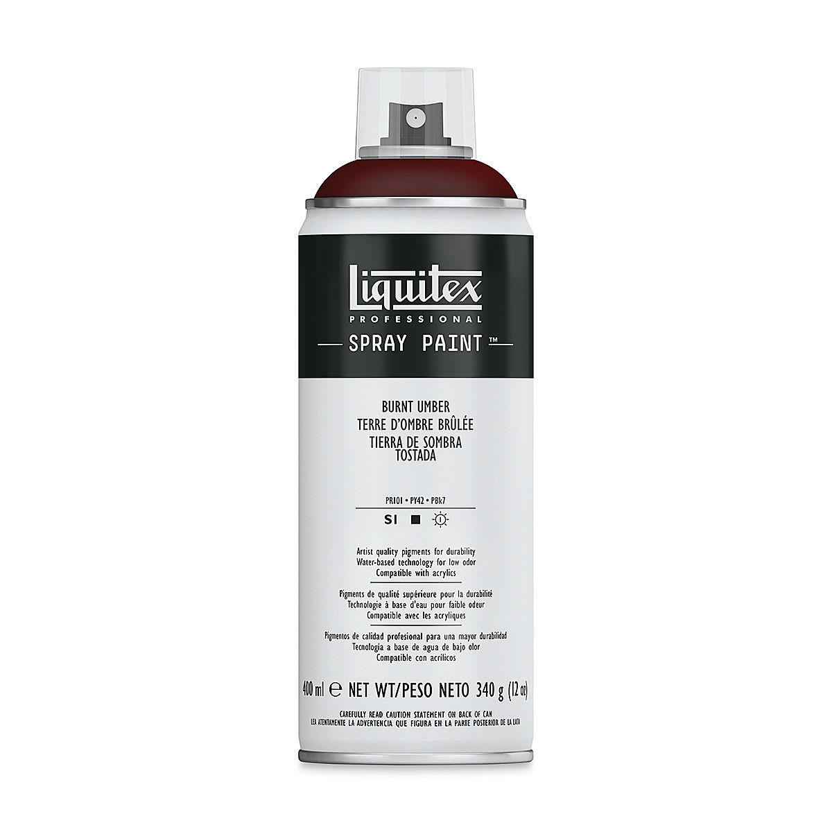 Liquitex Professional Spray Paint - Burnt Umber, 400 ml can