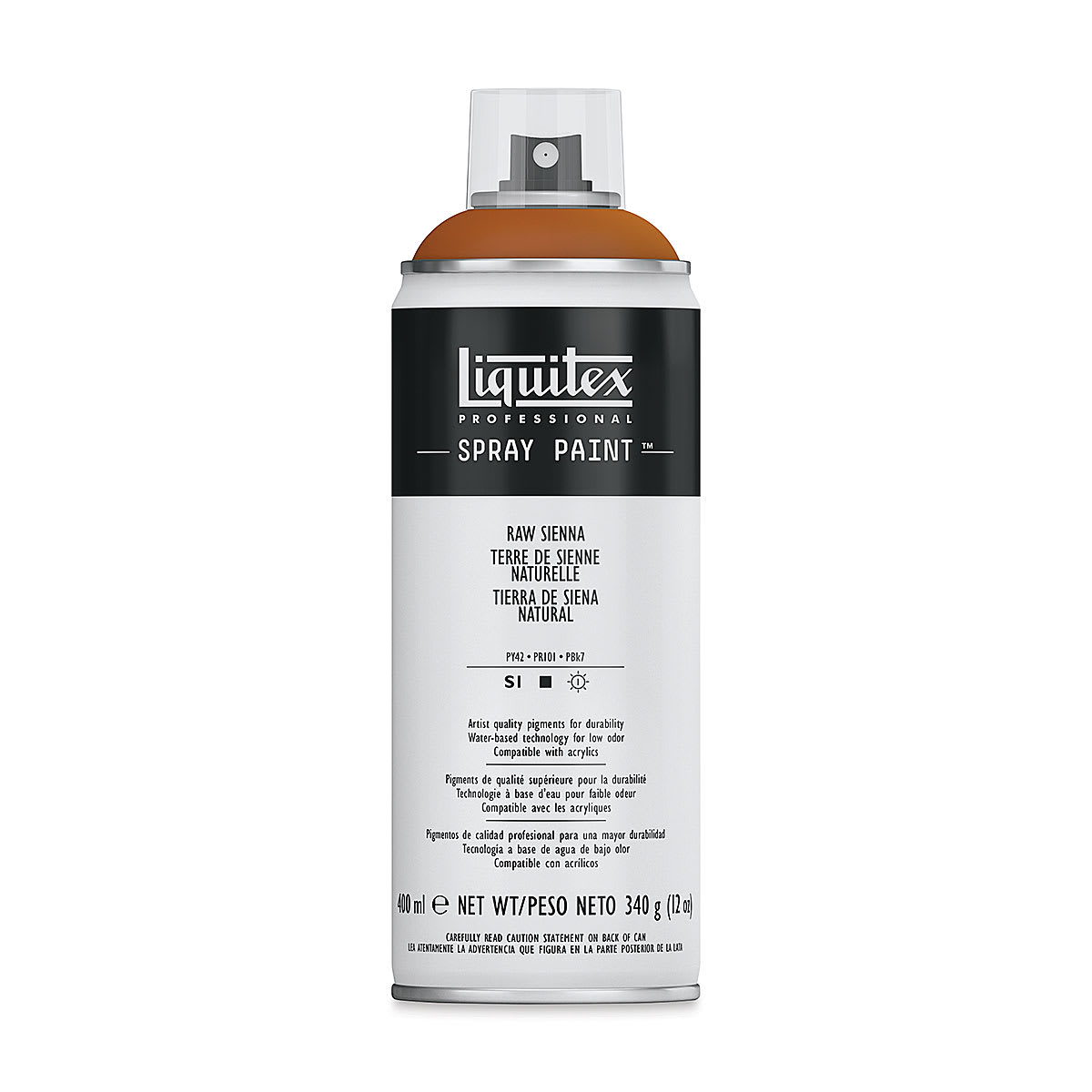 Liquitex Professional Spray Paint - Raw Sienna, 400 ml can