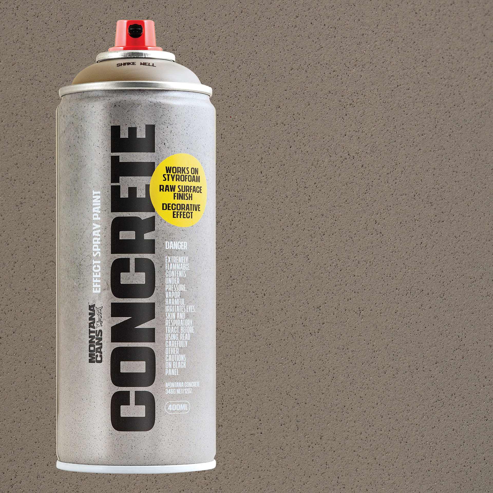 Montana Concrete Effect Spray - Pantheon, can and swatch