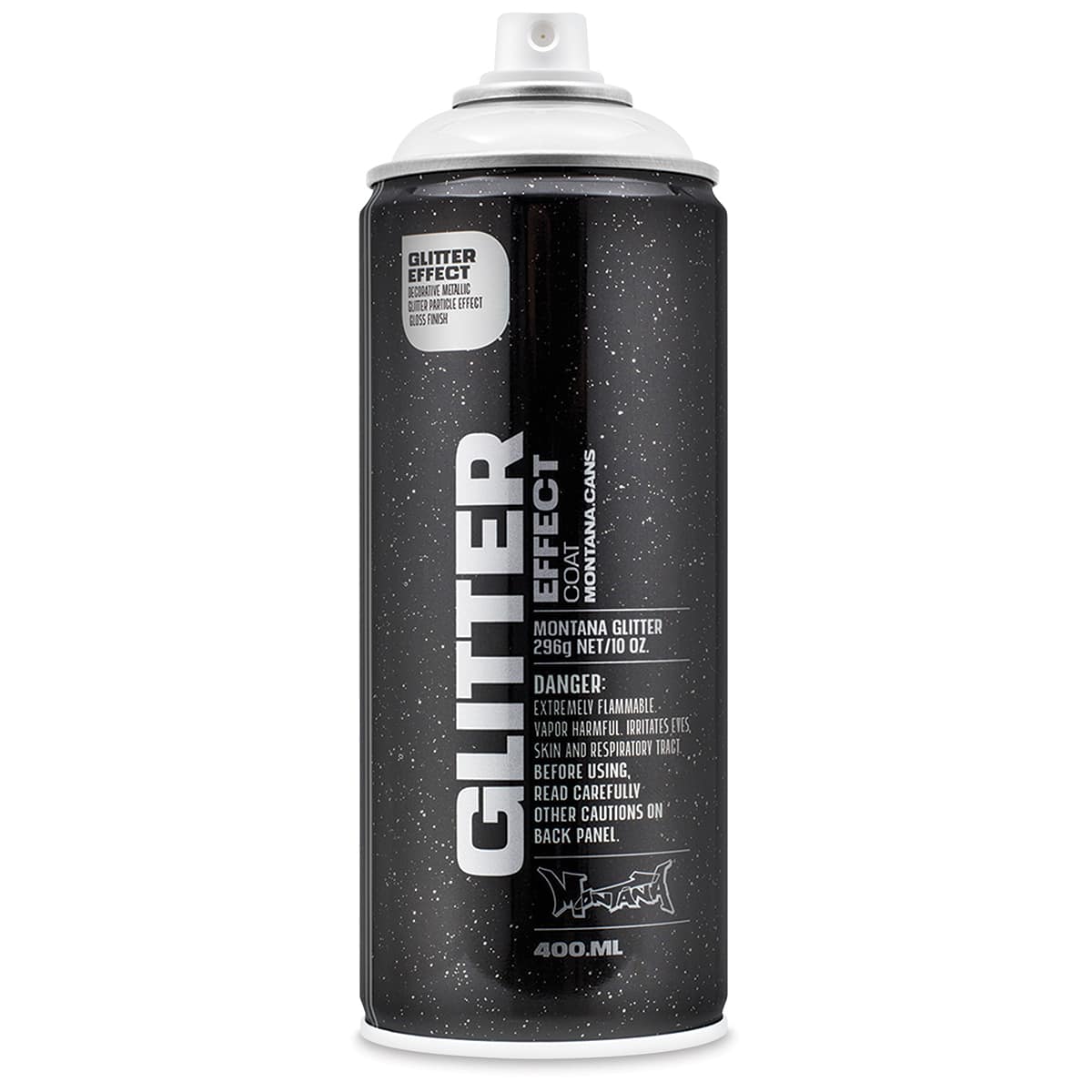 Montana Glitter Effect Spray Paint - Glitter Silver, 11 oz