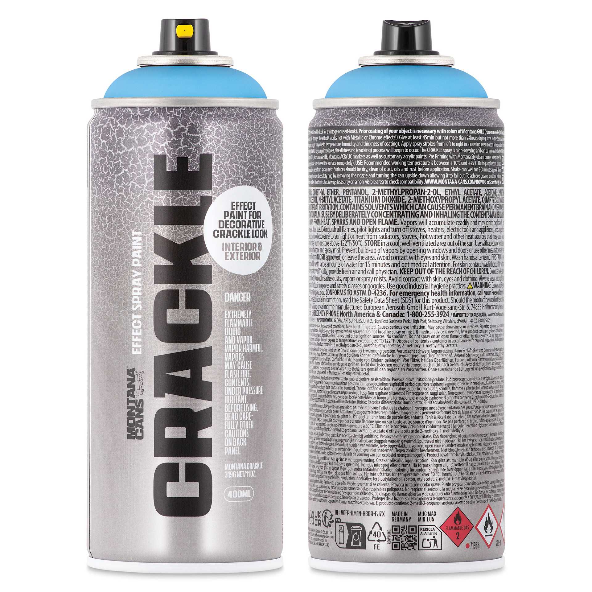 Montana Crackle Effect Spray - Blue Denim