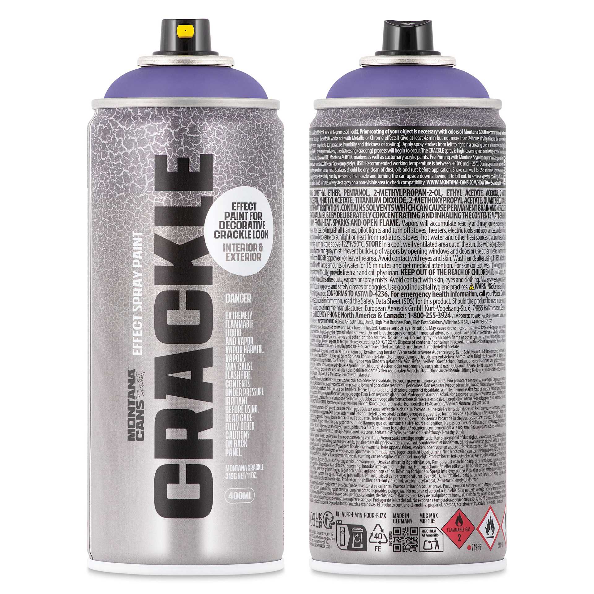 Montana Crackle Effect Spray - Rich Lilac