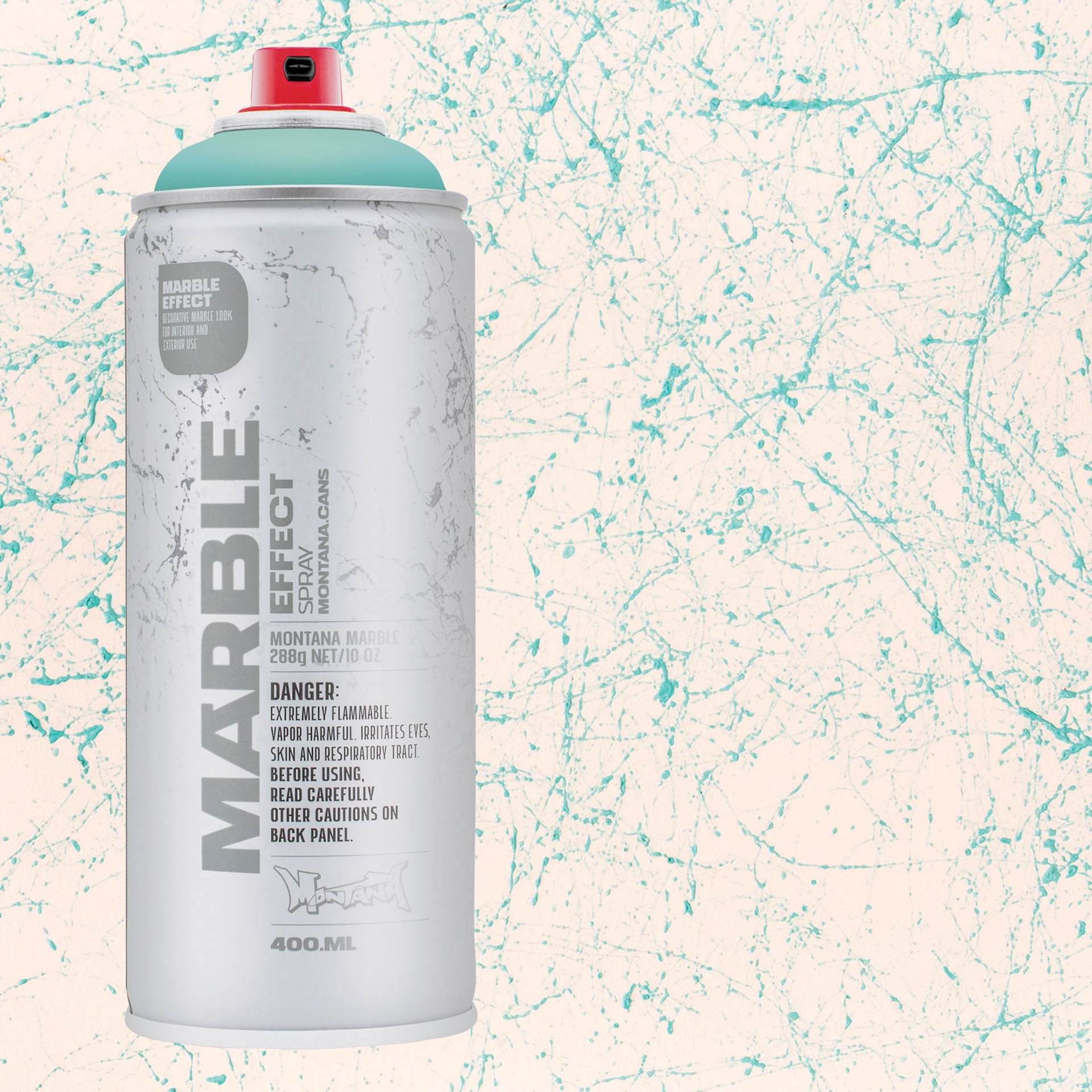 Montana Marble Effect Spray - Pastel Green, 11 oz and swatch