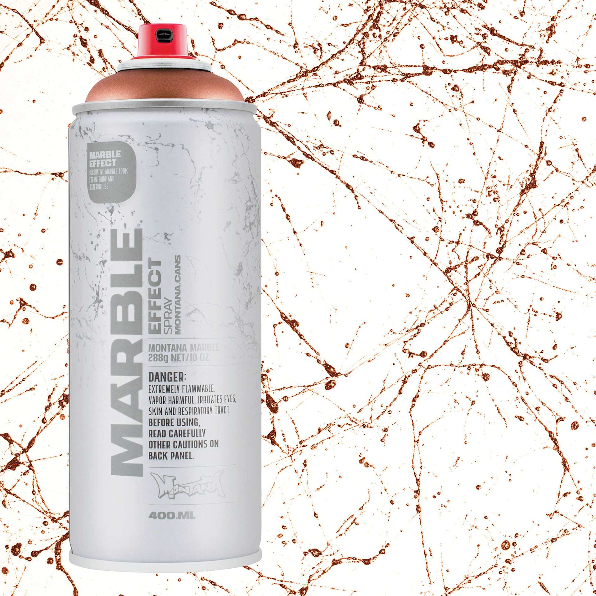 Montana Marble Effect Spray - Copper, 11 oz and swatch