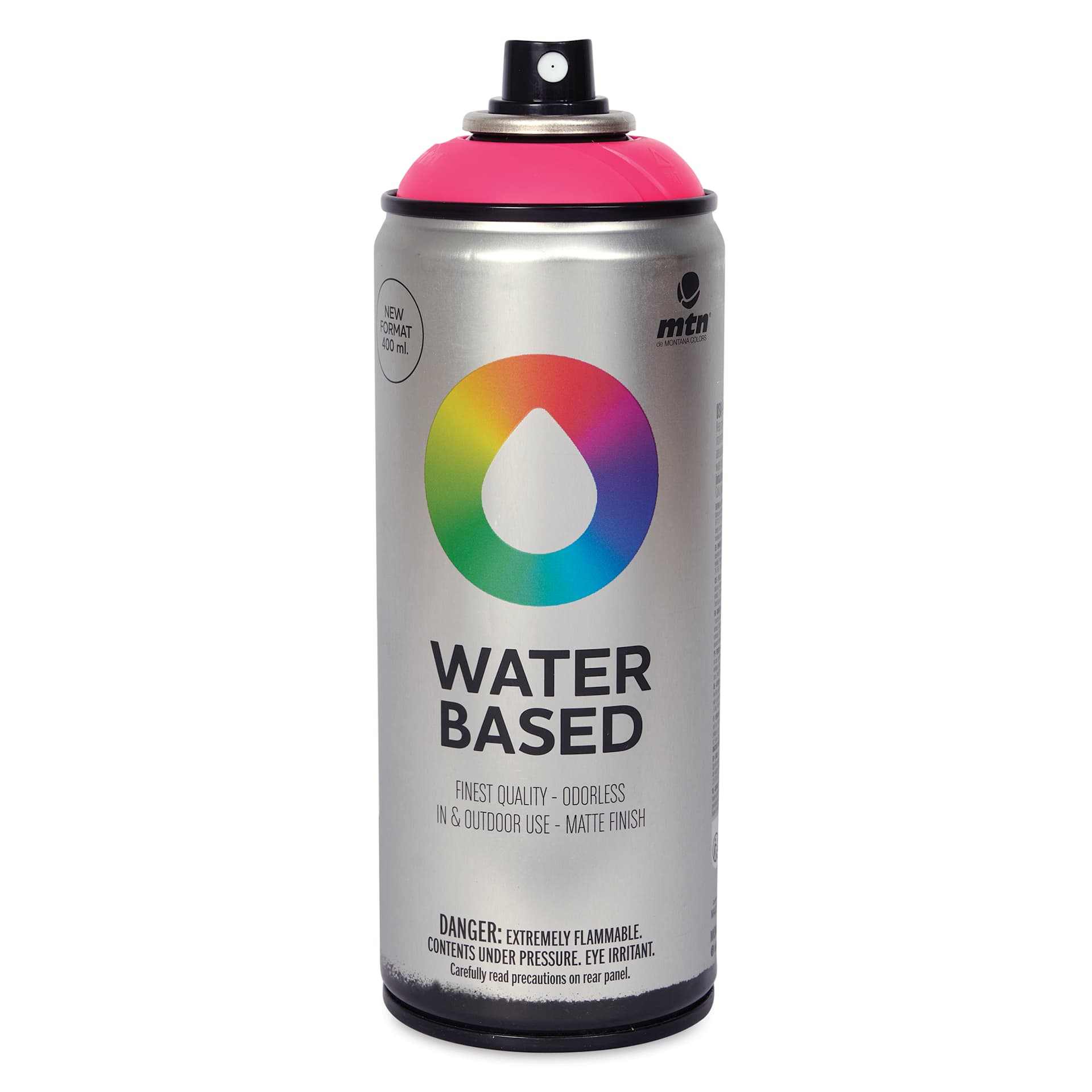 MTN Water Based Spray Paint - Fluorescent Fuchsia, 400 ml Can