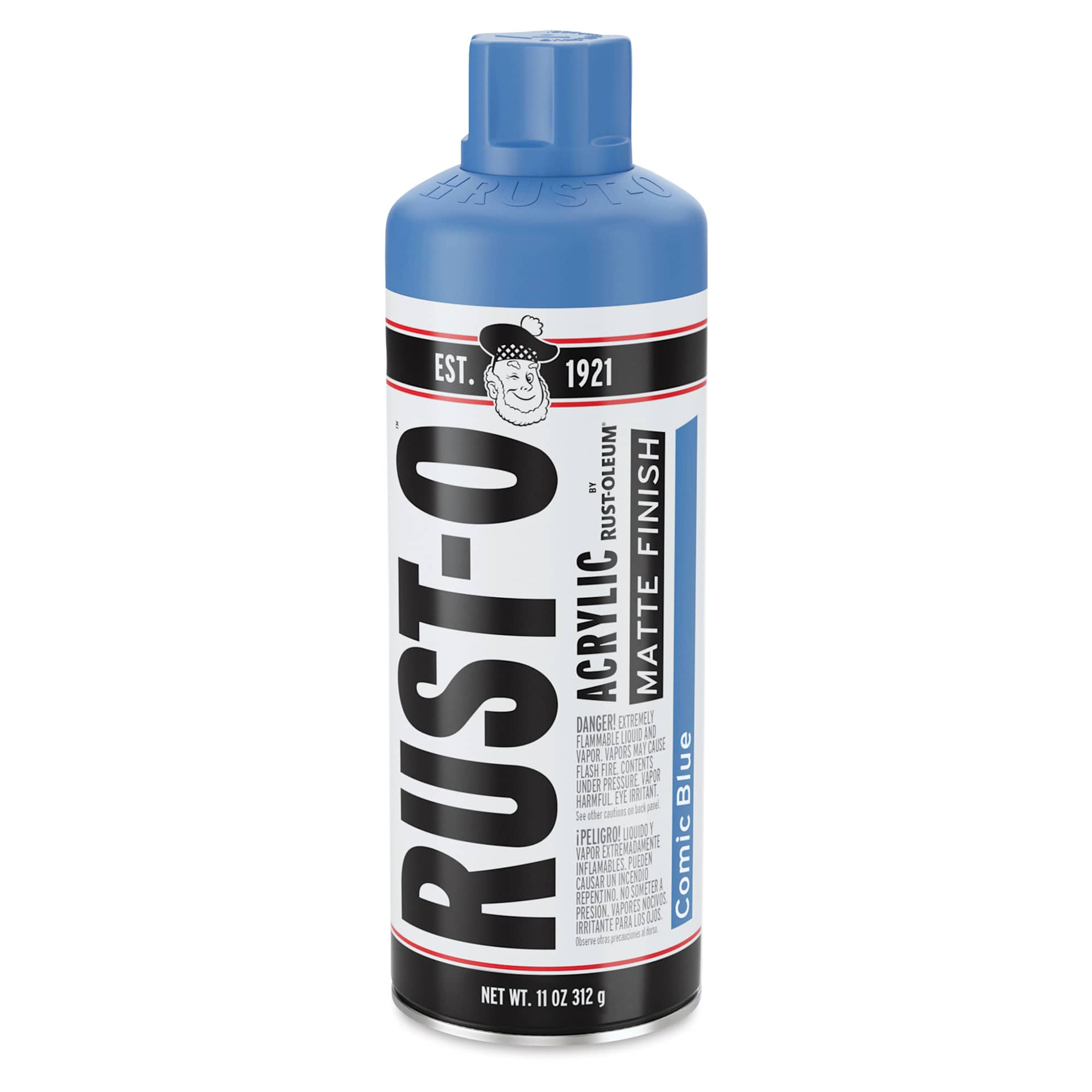 Rust-Oleum Rust-O Artist Acrylic Spray Paint - Comic Blue, 11 oz