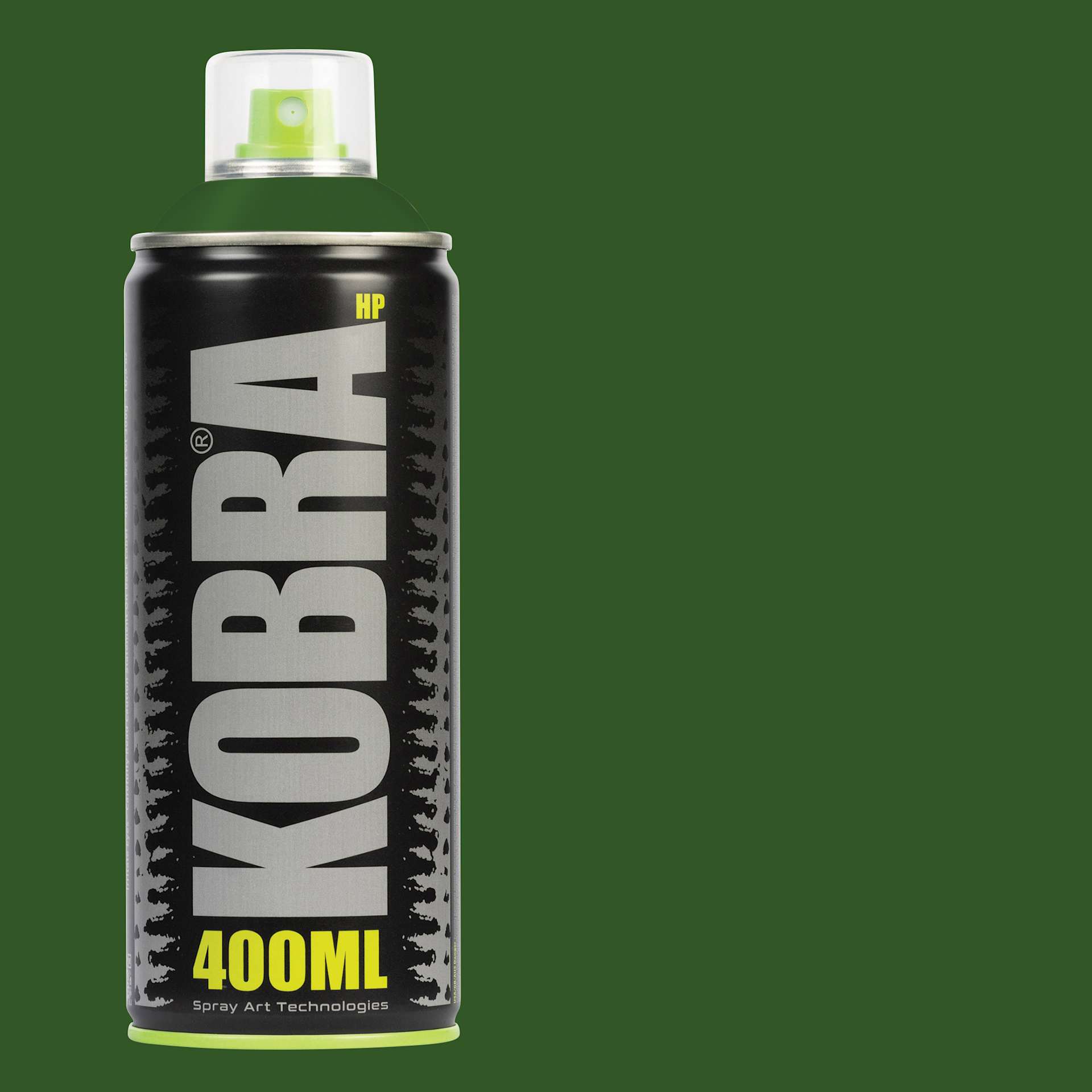 Kobra High Pressure Spray Paint - Michelangelo, 400 ml, Can with swatch