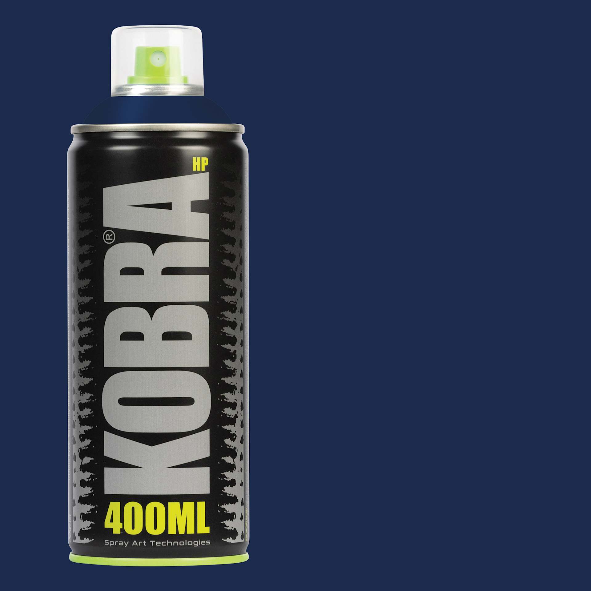 Kobra High Pressure Spray Paint - Notte, 400 ml, Can with swatch