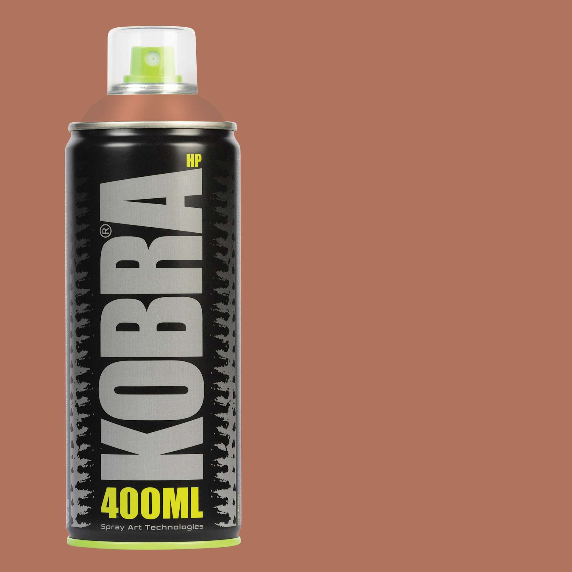 Kobra High Pressure Spray Paint - Papiro, 400 ml, Can with swatch