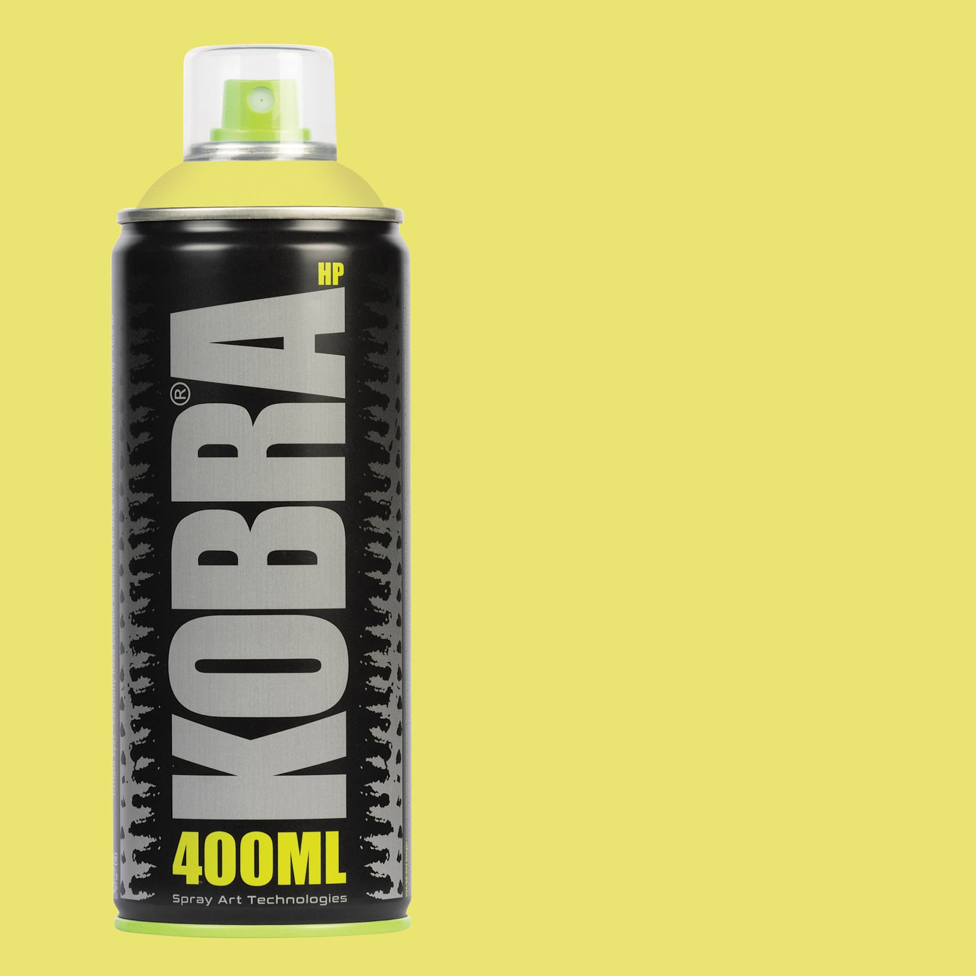 Kobra High Pressure Spray Paint - Parmesan, 400 ml, Can with swatch