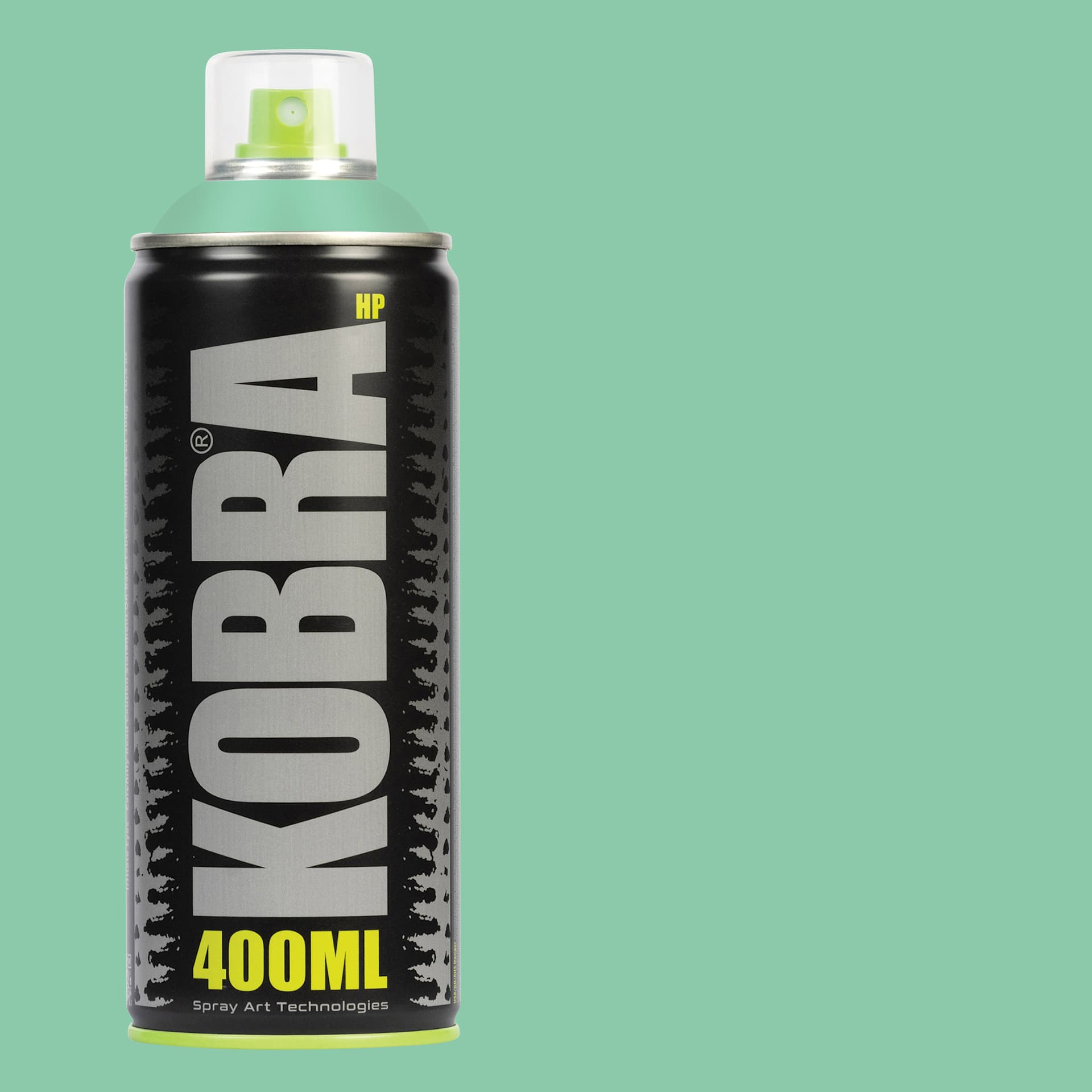 Kobra High Pressure Spray Paint - River, 400 ml, Can with swatch