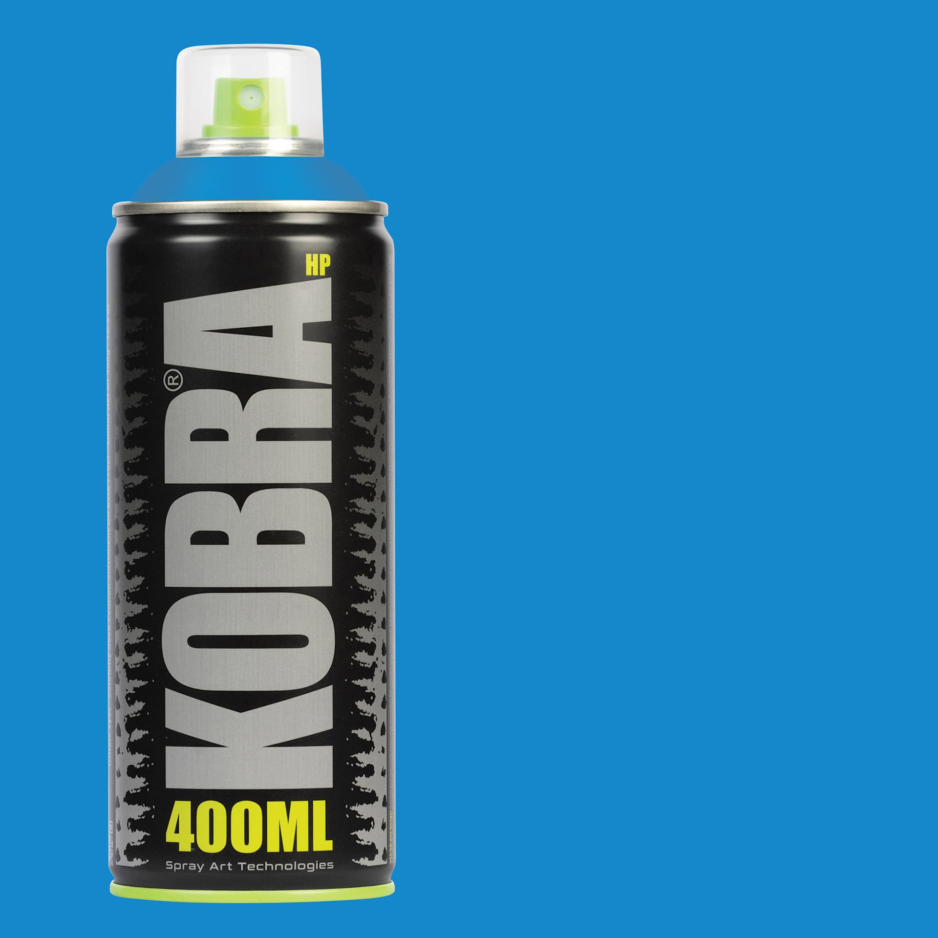 Kobra High Pressure Spray Paint - Ocean, 400 ml, Can with swatch
