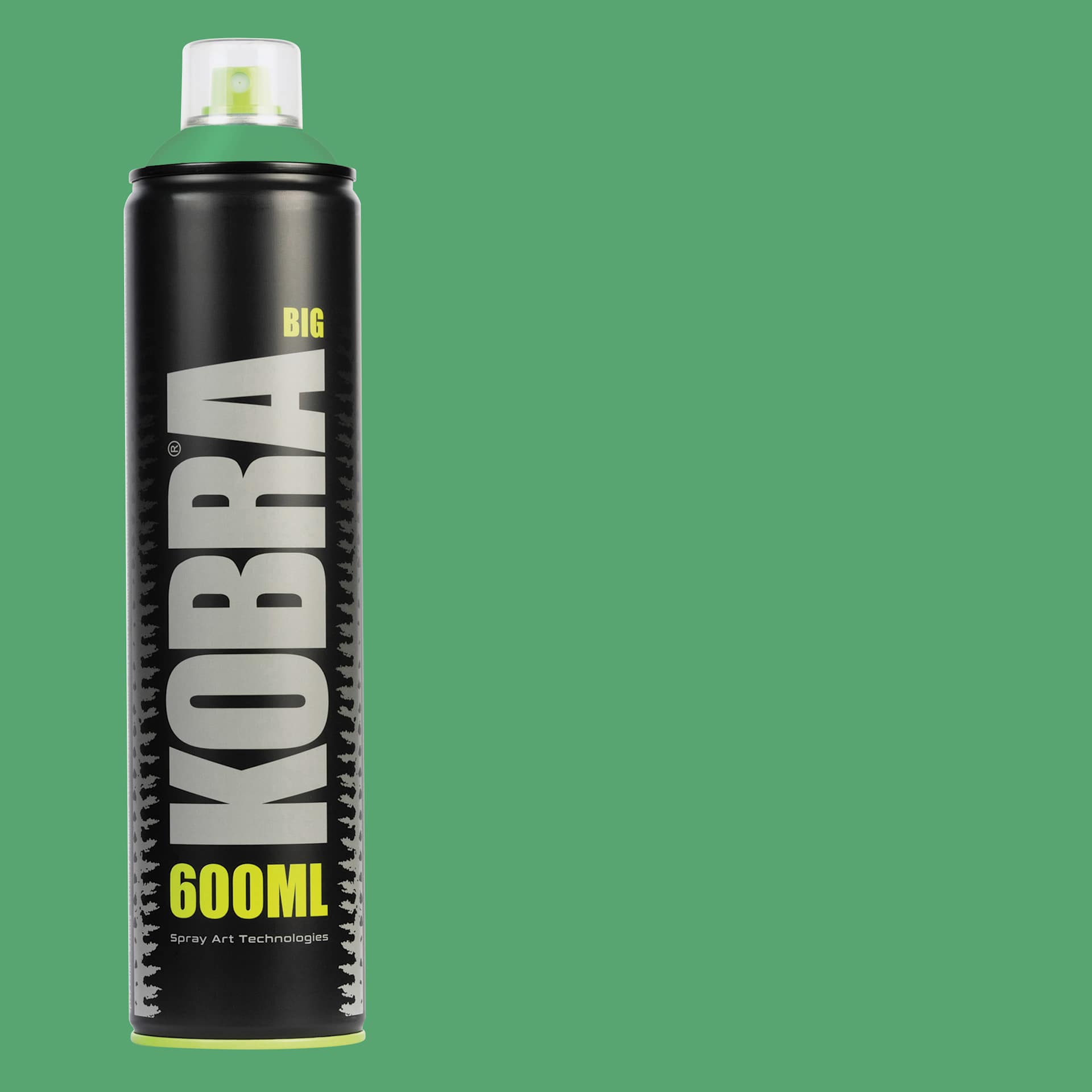 Kobra High Pressure Spray Paint - Menta, 600 ml, Can with swatch