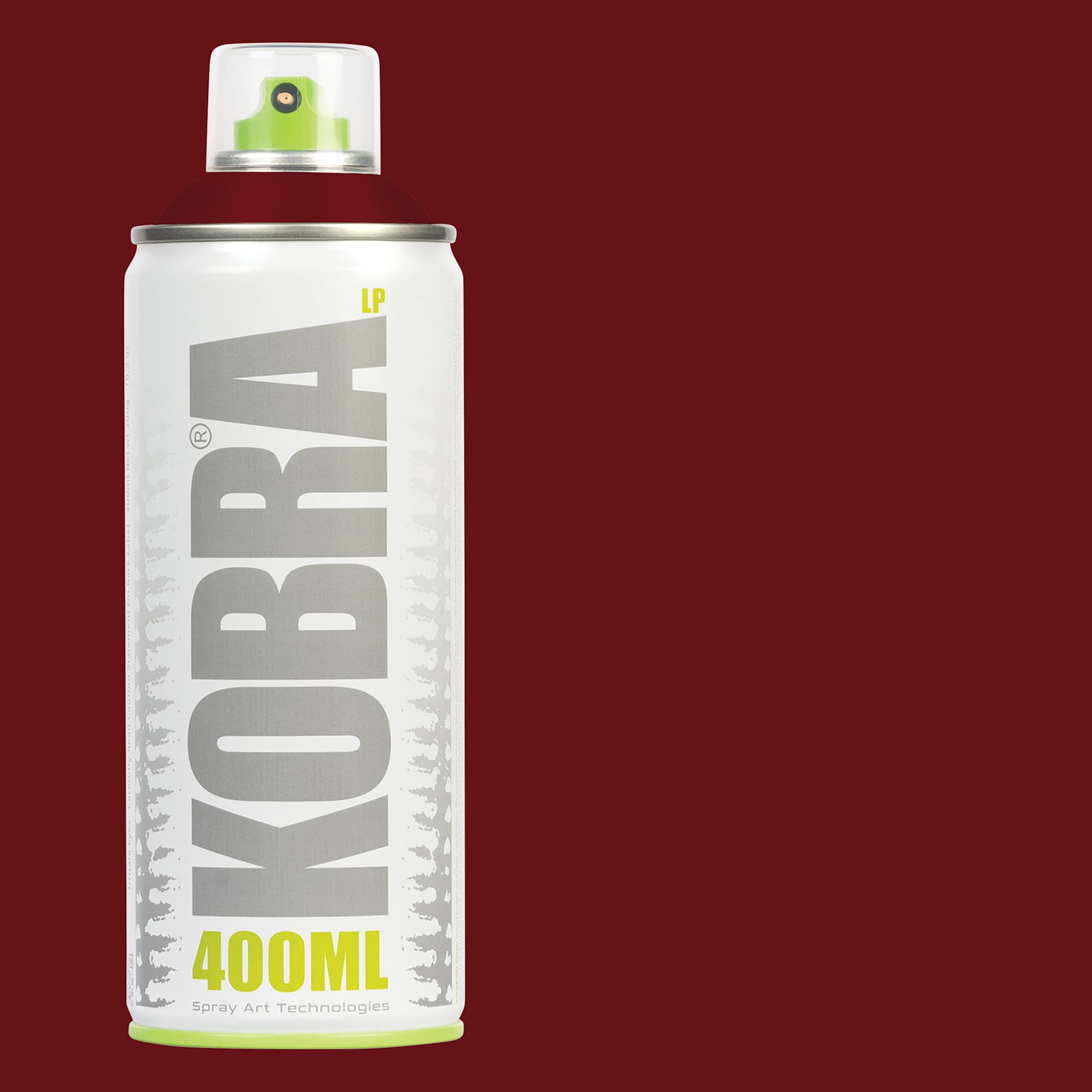 Kobra Low Pressure Spray Paint - Barolo, 400 ml, Can with swatch