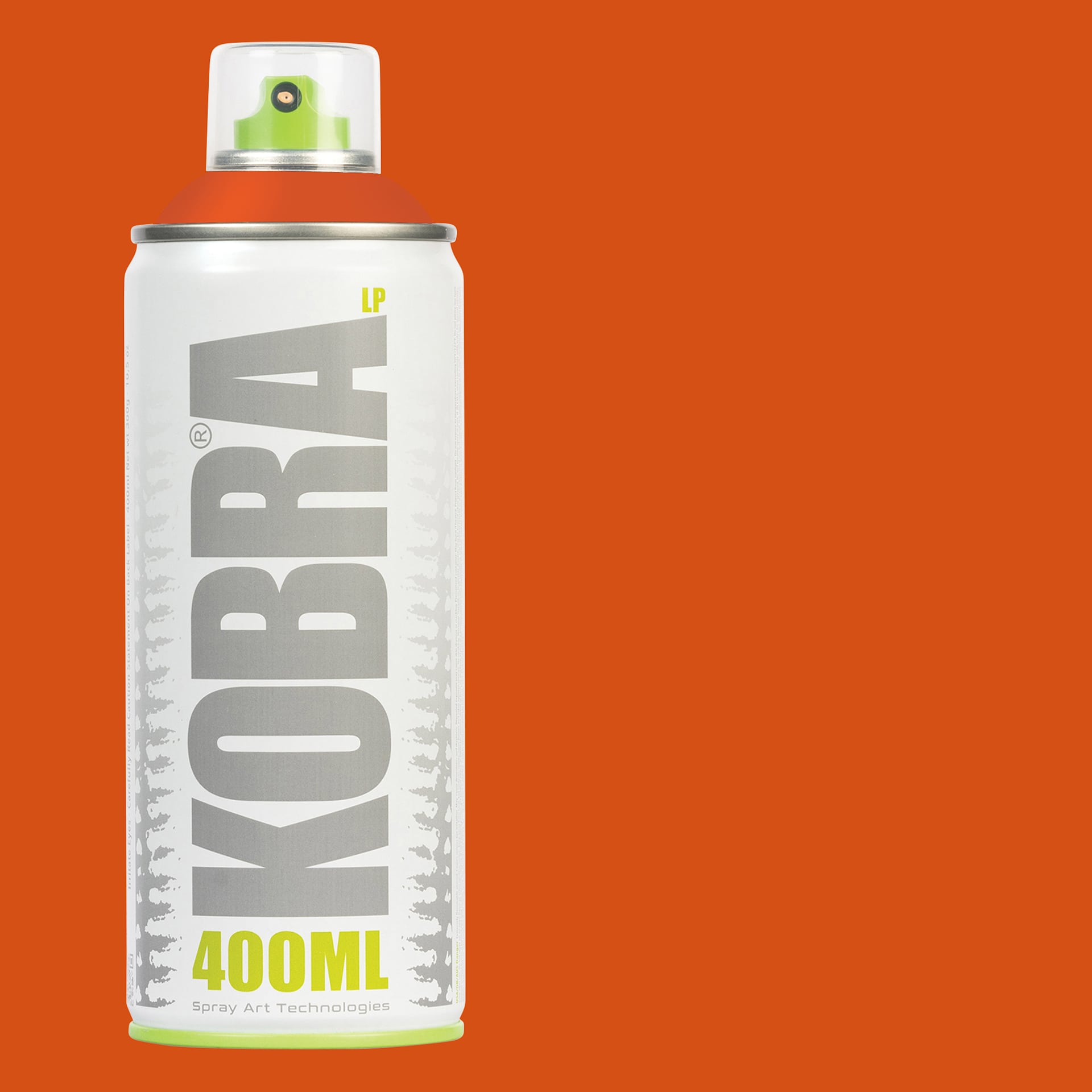 Kobra Low Pressure Spray Paint - Hazzard, 400 ml, Can with swatch