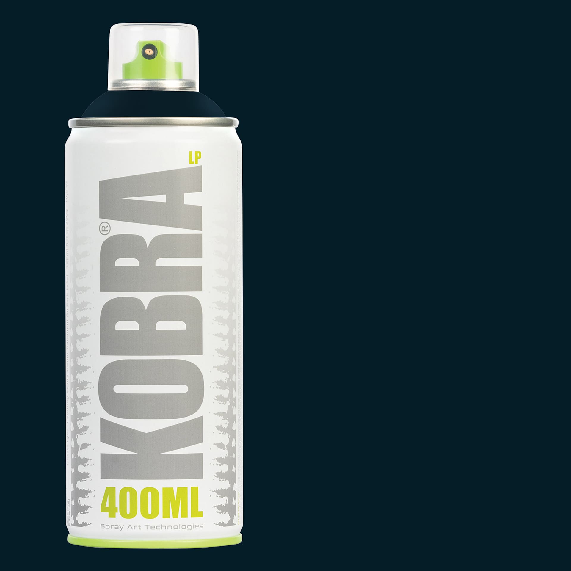 Kobra Low Pressure Spray Paint - Abyss, 400 ml, Can with swatch