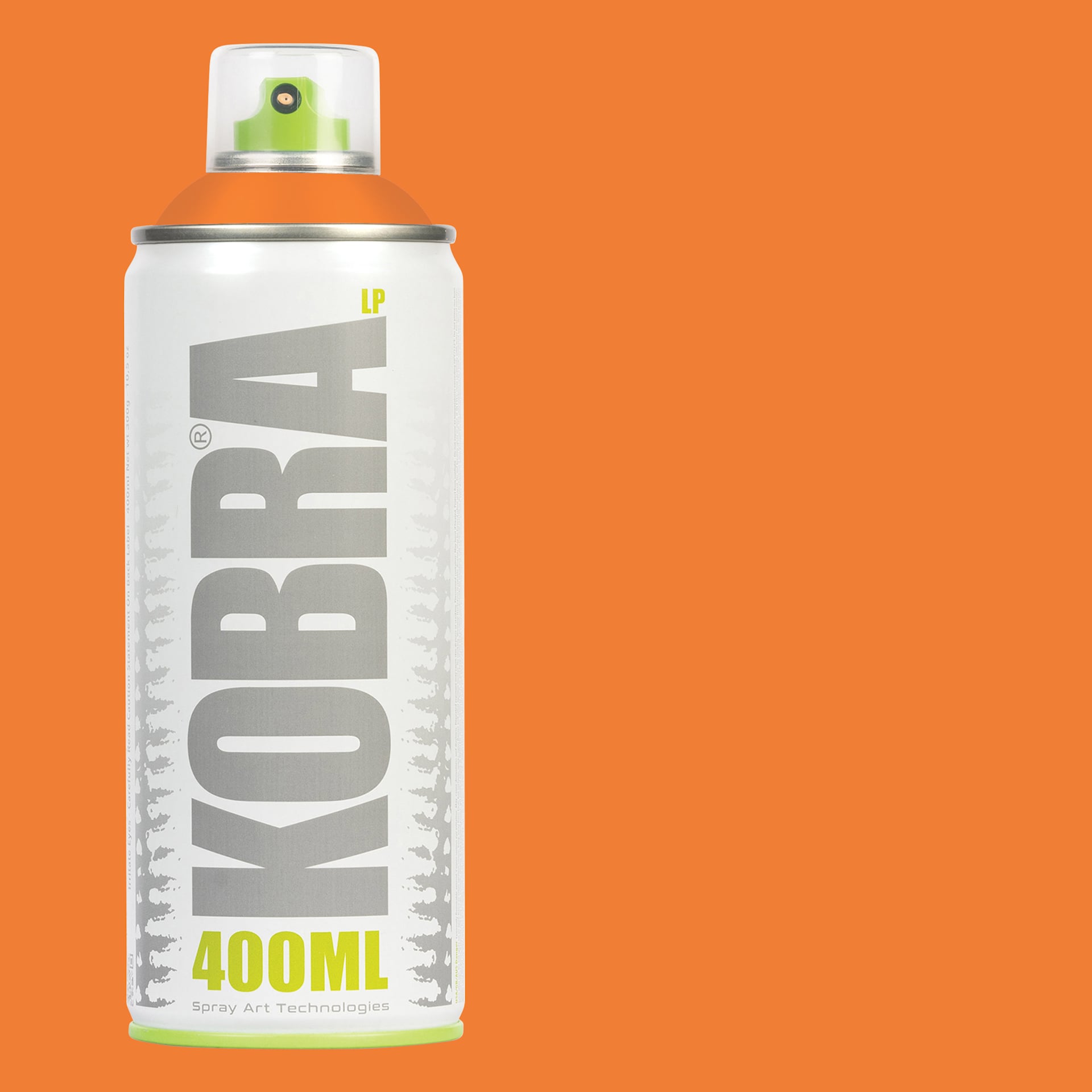 Kobra Low Pressure Spray Paint - Peach, 400 ml, Can with swatch