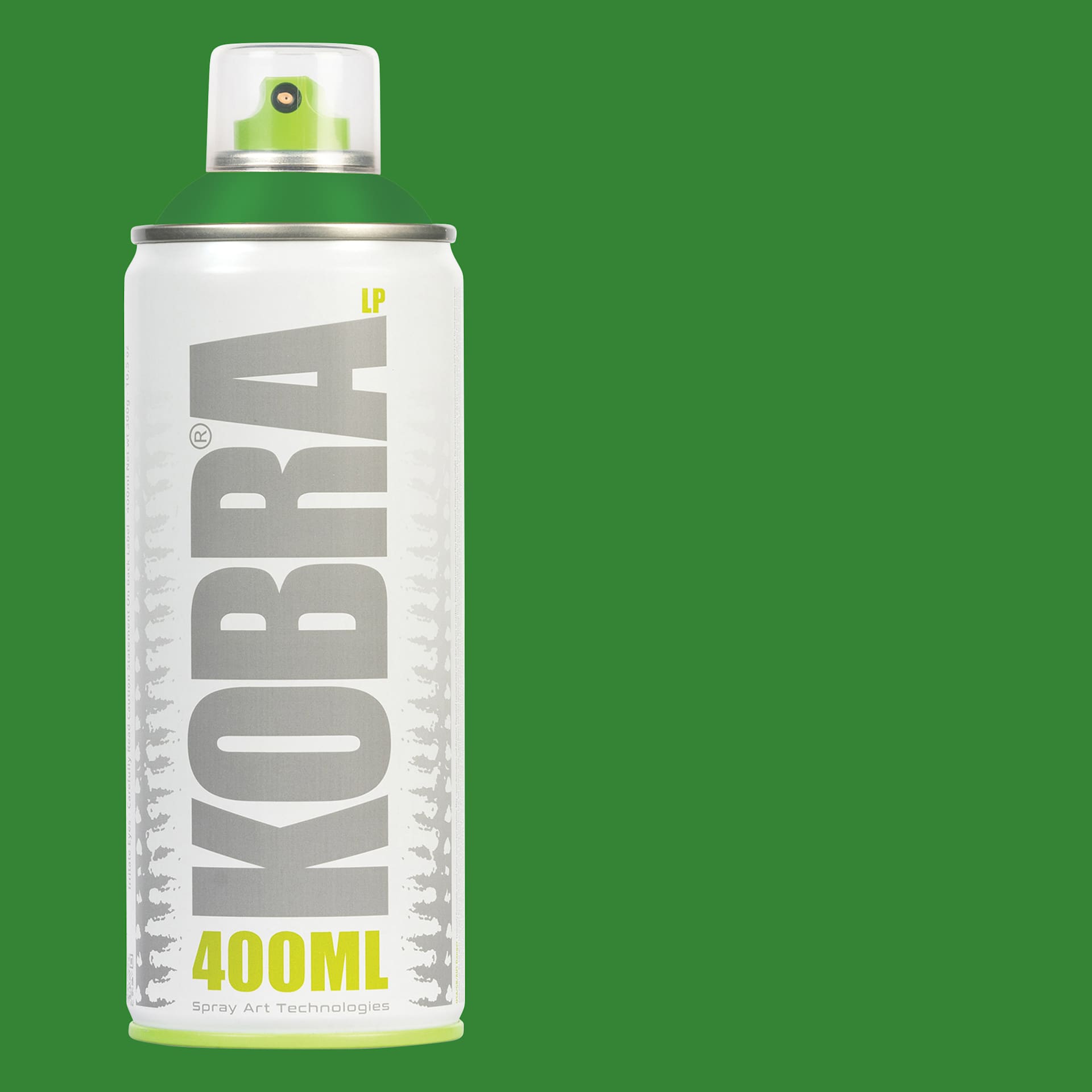 Kobra Low Pressure Spray Paint - Predator, 400 ml, Can with swatch