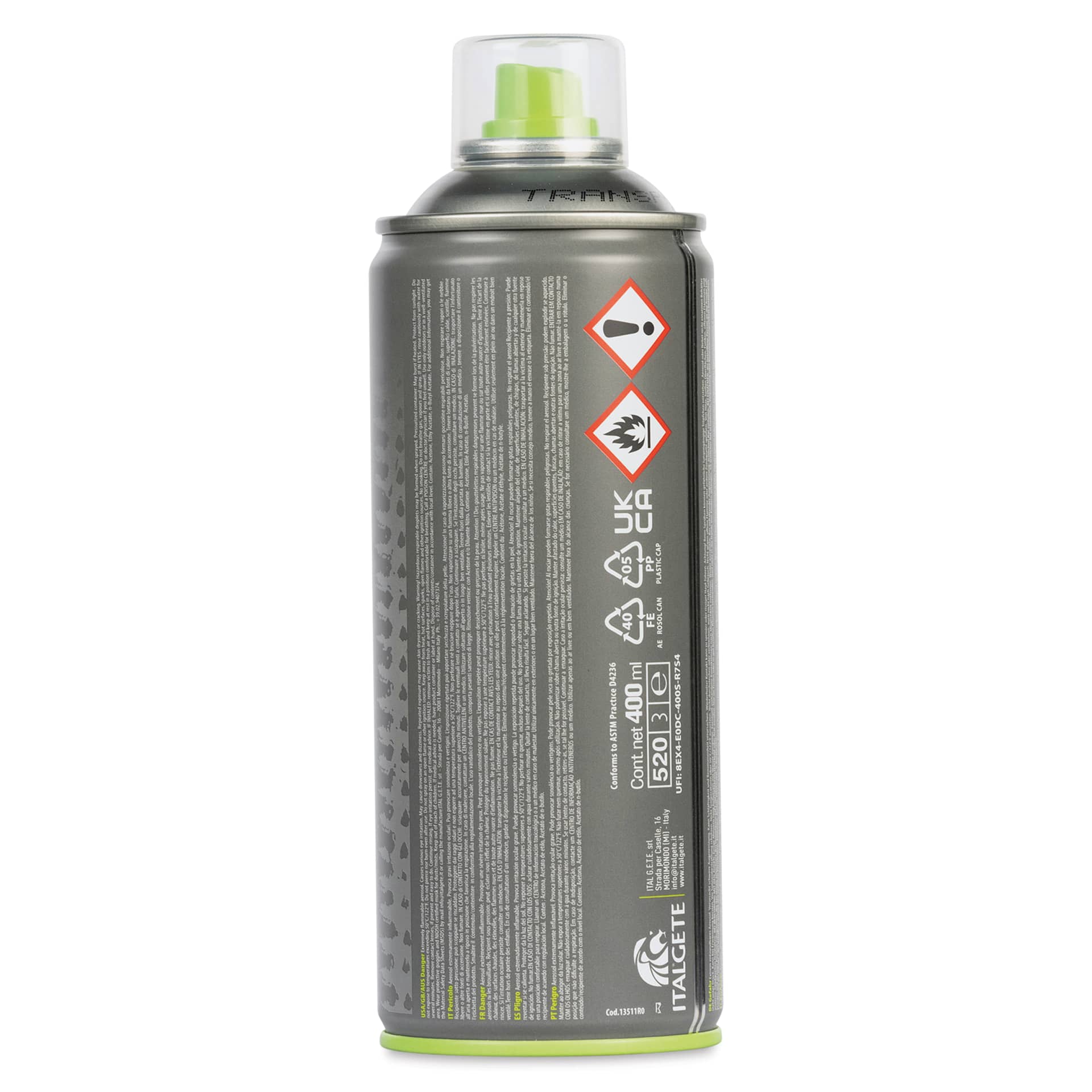 Kobra DIY Spray Varnish - Matte, 400 ml, back of can