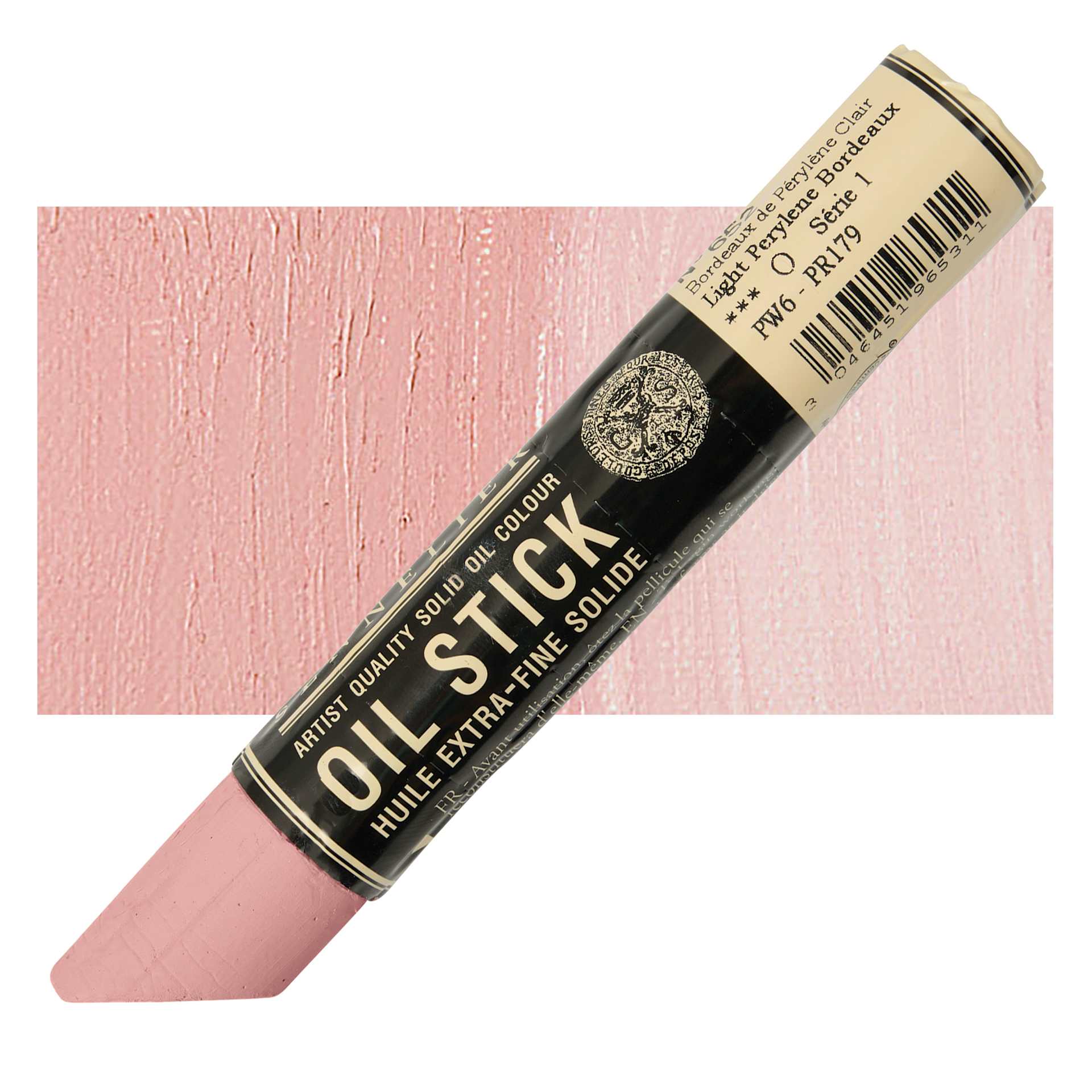 Sennelier Artists' Oil Stick - Light Perylene Bordeaux stick and swatch